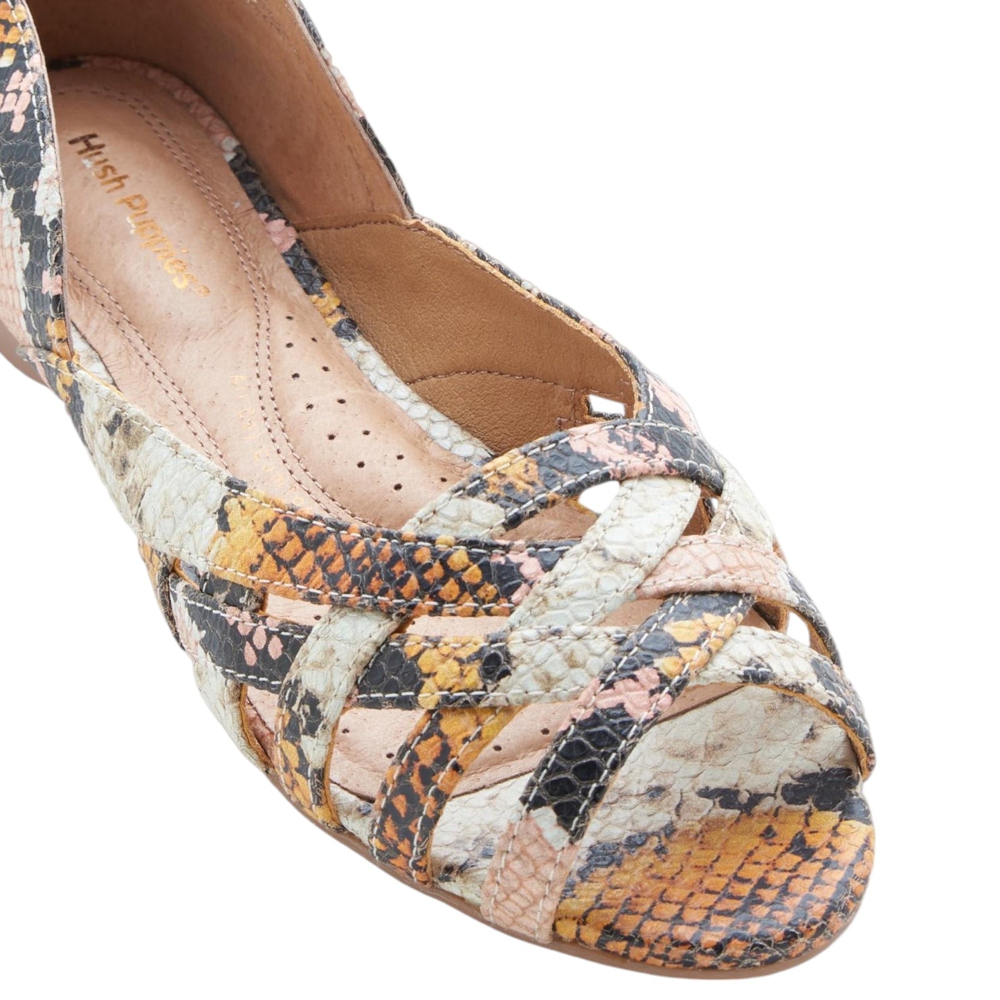 Womens Hush Puppies Wim Flats Tuscan Multi Snake