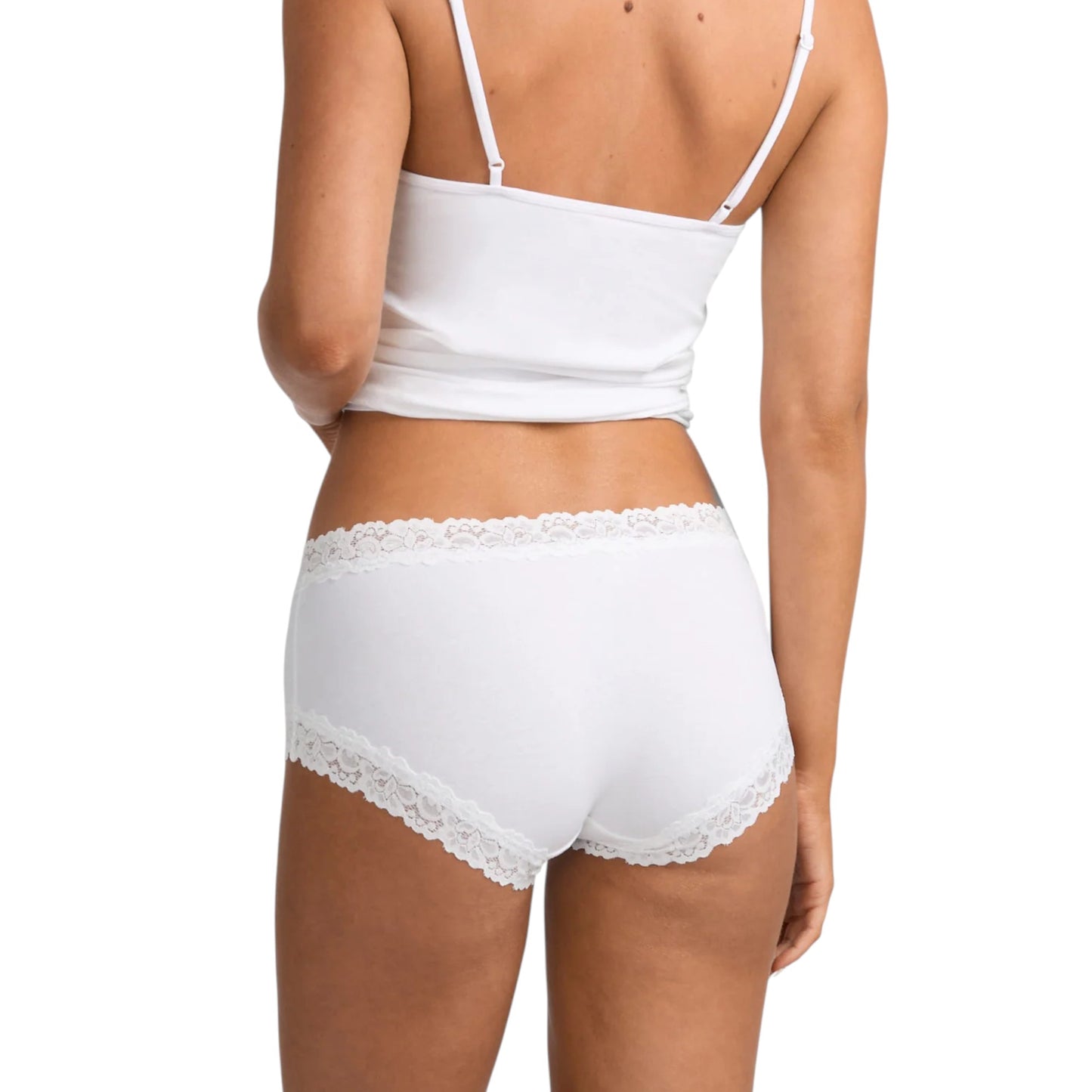 6 Pack Womens Jockey Parisienne Cotton Boyleg Briefs Underwear White