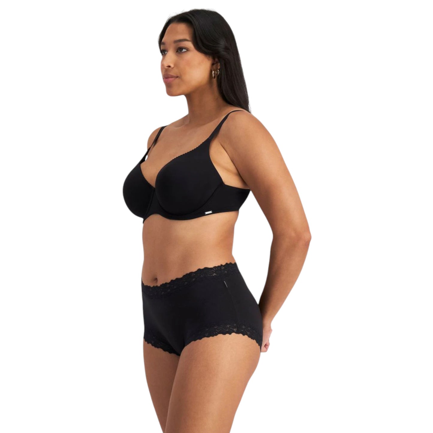 Womens Jockey Parisienne Cotton Full Briefs Underwear Black
