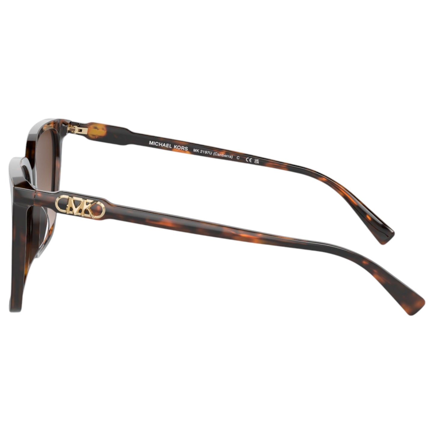 Womens Michael Kors Canberra MK2197U Sunglasses Dark Tortoise/Brown