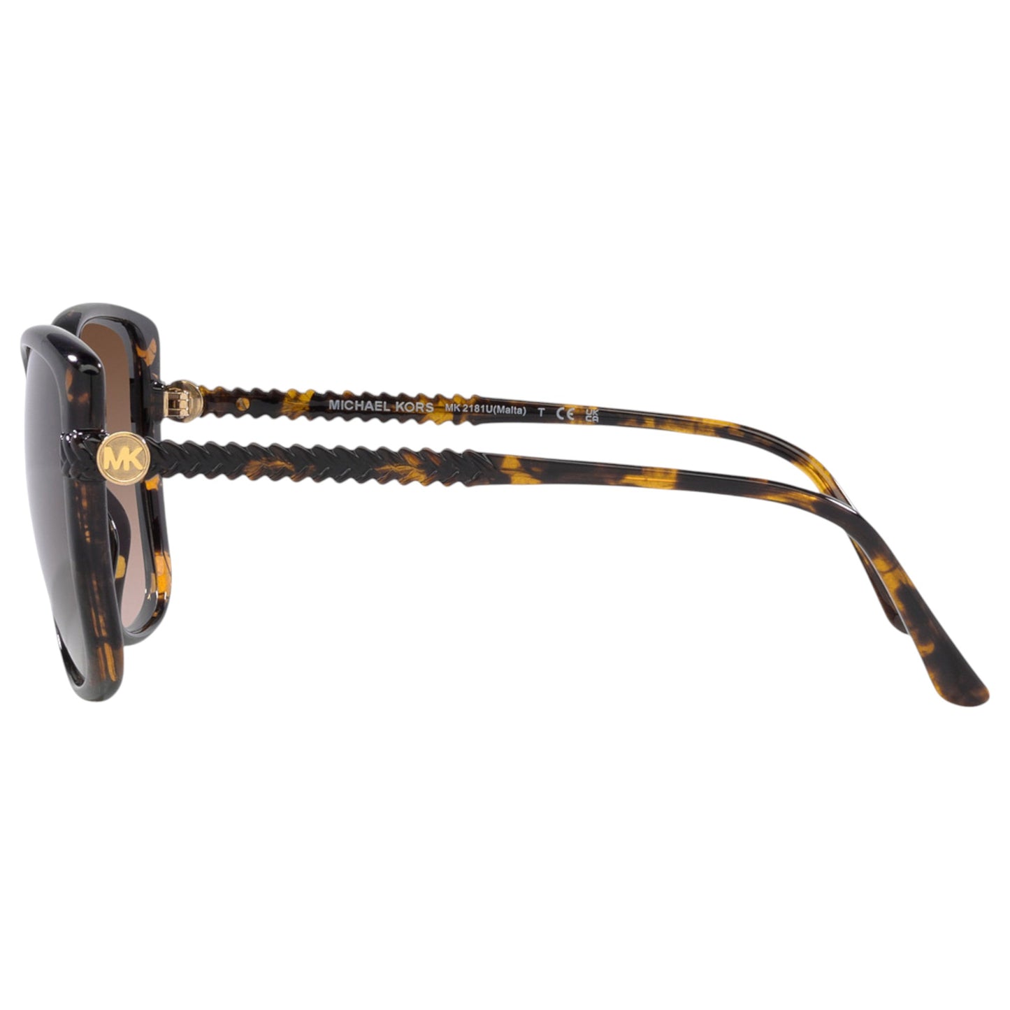 Womens Michael Kors Malta MK2181U Sunglasses Dark Tortoise/Brown