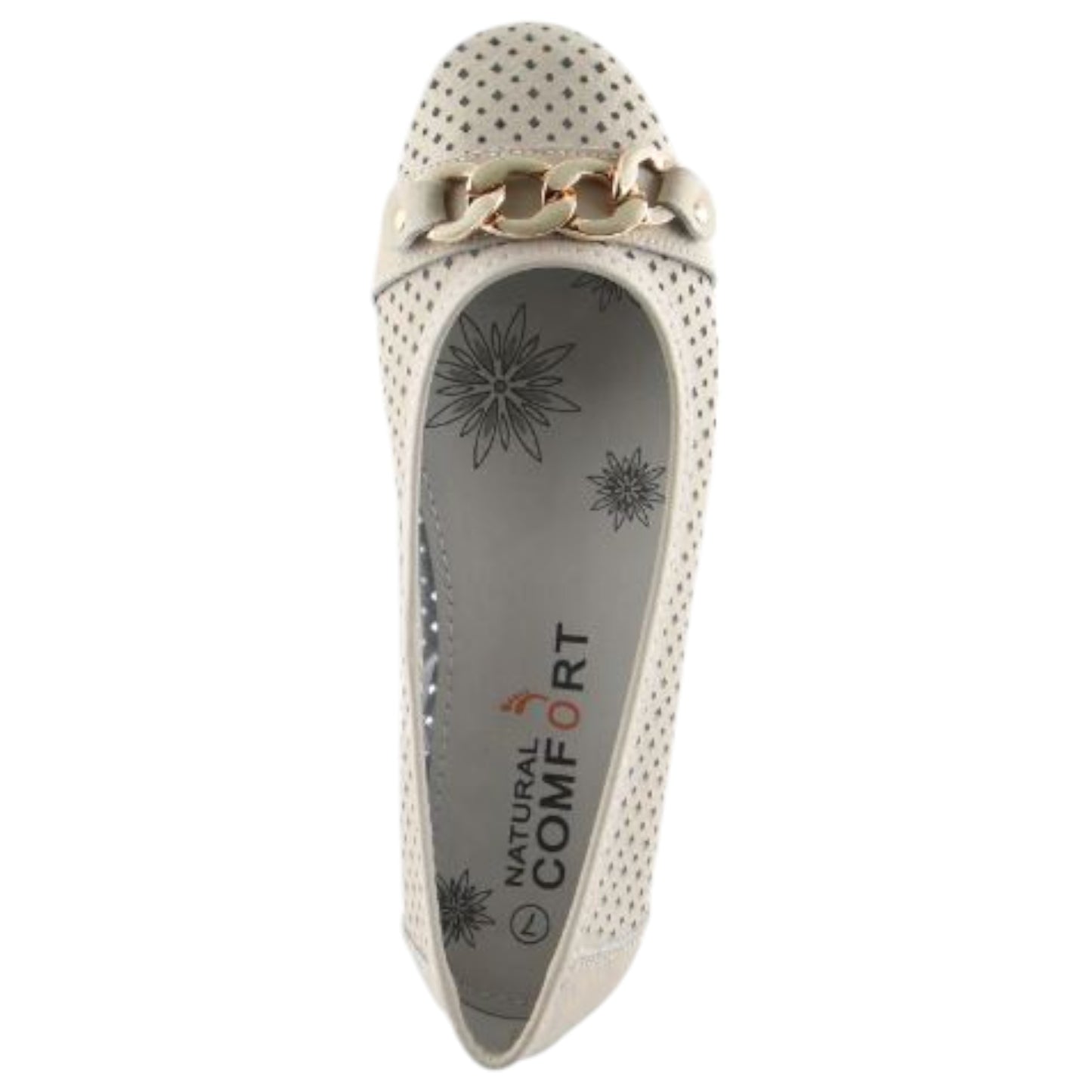 Womens Natural Comfort Rain Flats Ice