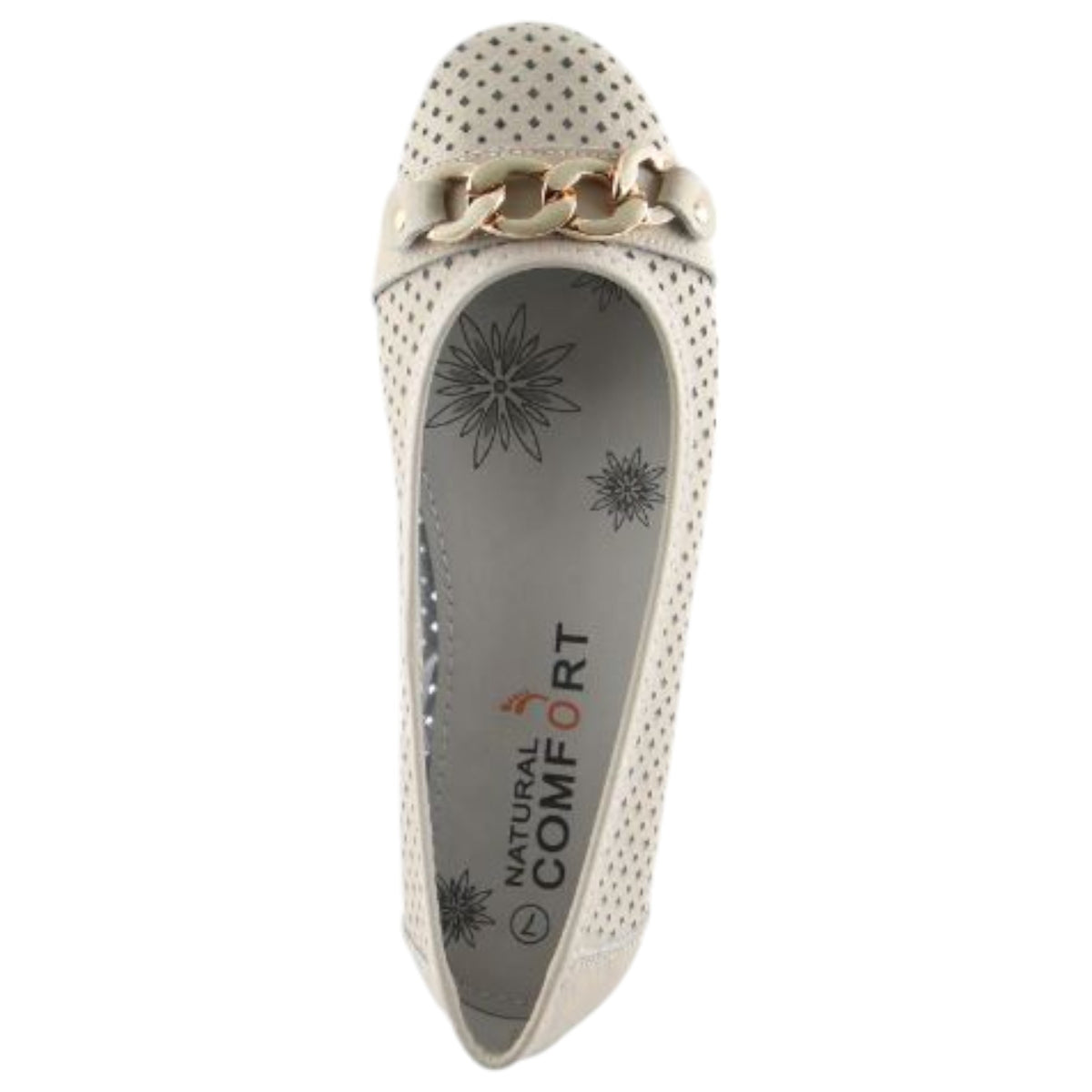 Womens Natural Comfort Rain Flats Ice