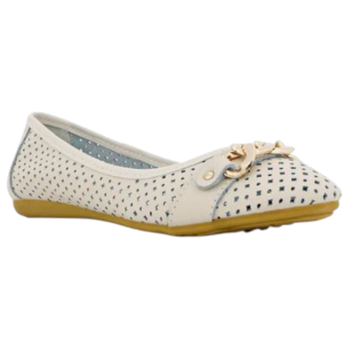 Womens Natural Comfort Rain Flats Nude