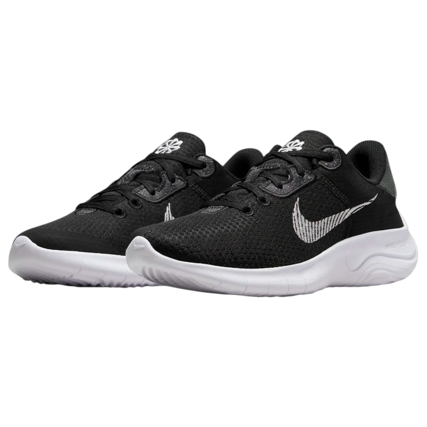 Womens Nike Flex Experience Run 11 Next Nature Shoes Black/ White