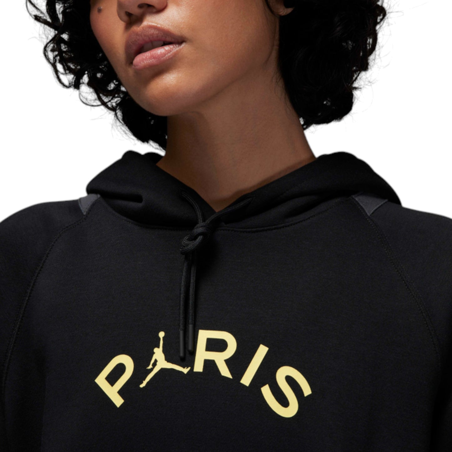 Womens Nike Jordan Paris Saint-Germain Brooklyn Fleece Sportswear Hoodie Black