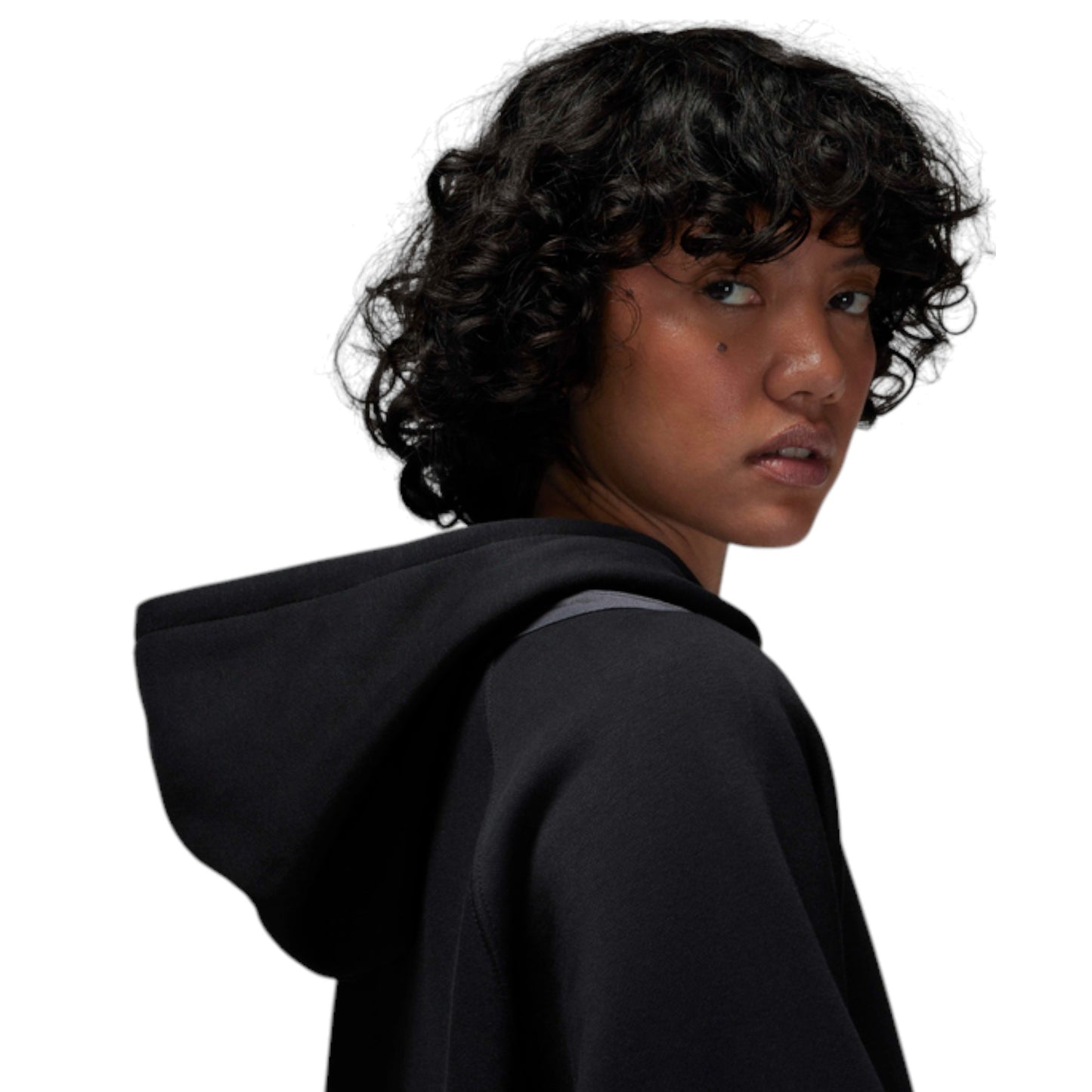 Womens Nike Jordan Paris Saint-Germain Brooklyn Fleece Sportswear Hoodie Black