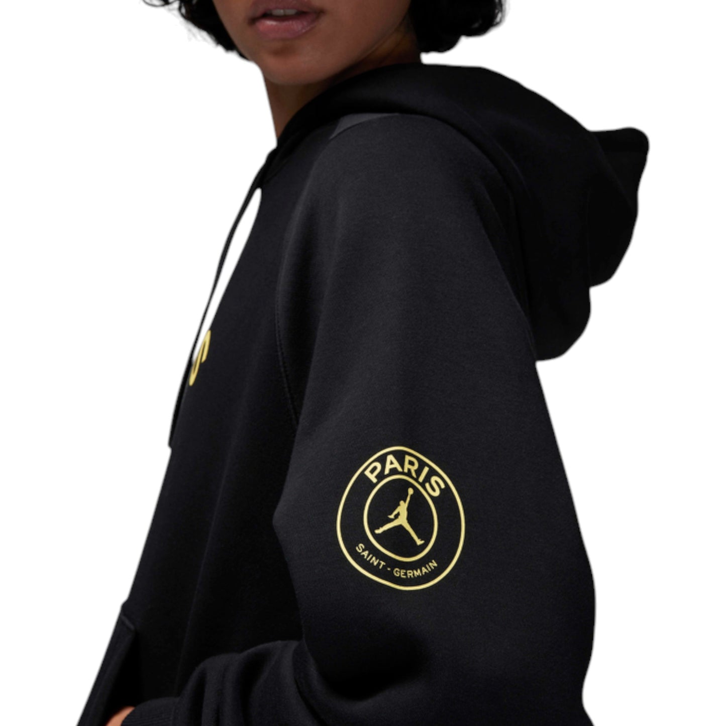 Womens Nike Jordan Paris Saint-Germain Brooklyn Fleece Sportswear Hoodie Black