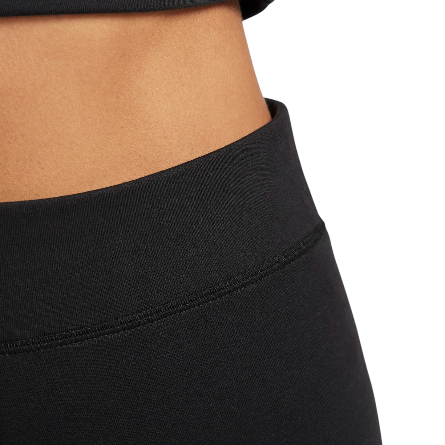 Womens Nike Sportswear Classic High-Waisted Biker Compression Shorts Black