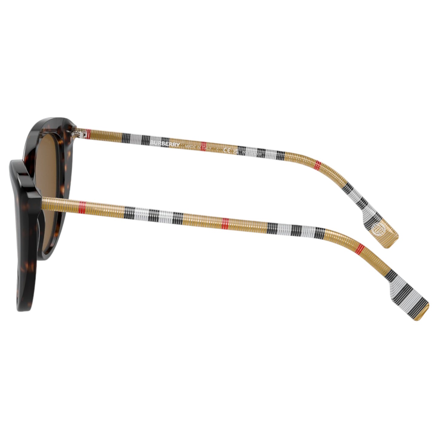 Womens Burberry BE4407 Polarized Sunglasses Dark Havana/Brown