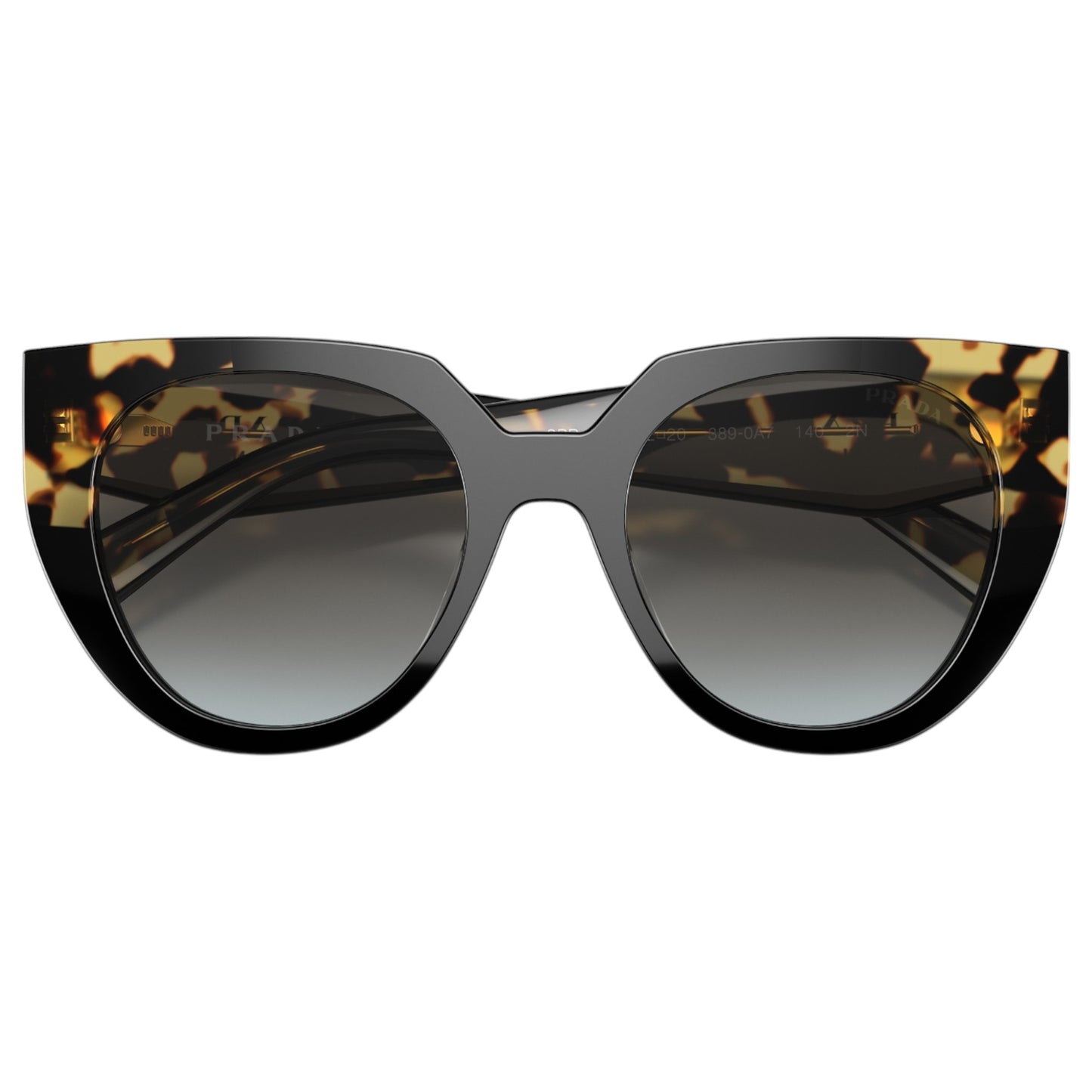 Womens Prada PR14WS Sunglasses Black/Medium Tortoise