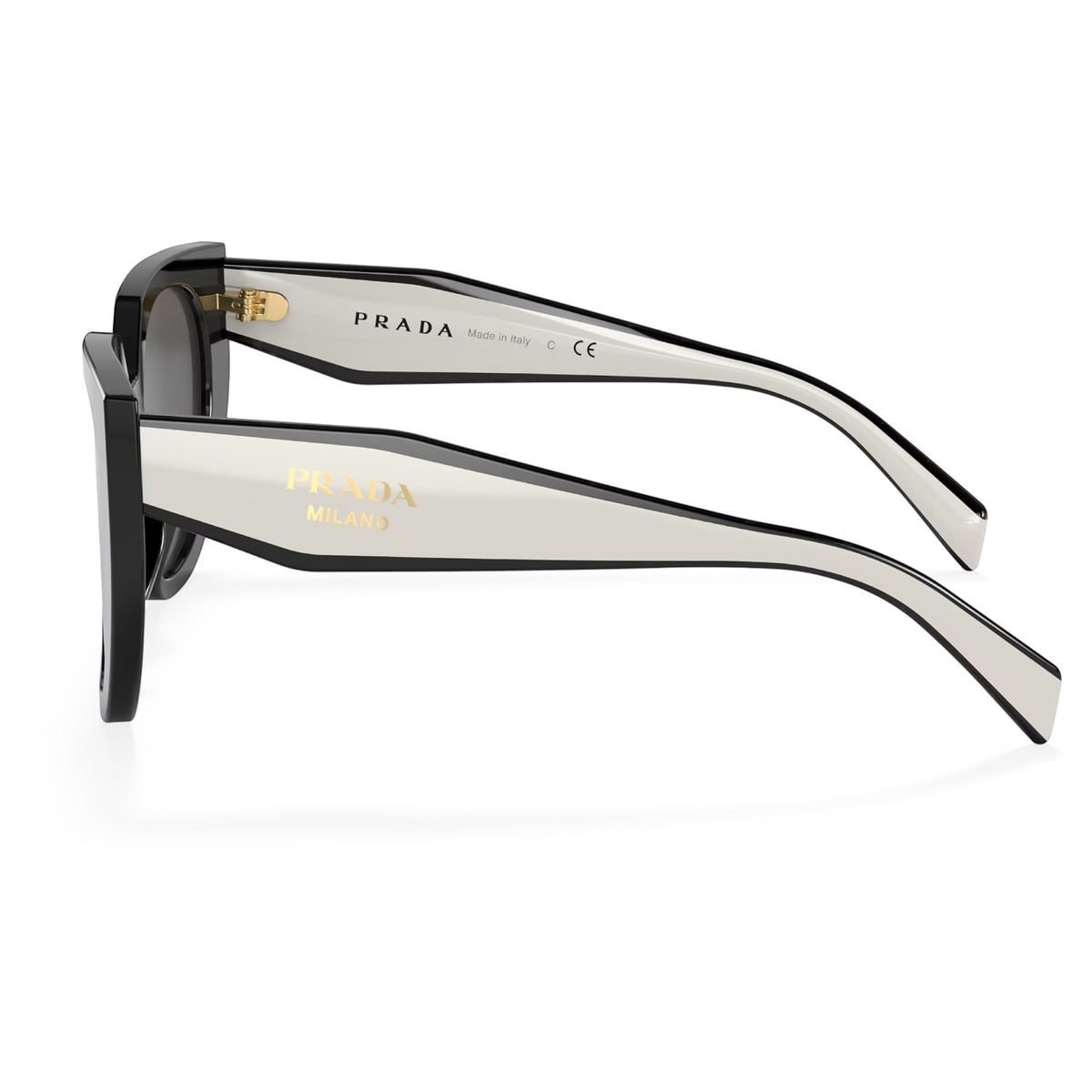 Womens Prada PR14WS Sunglasses Black/Dark Grey