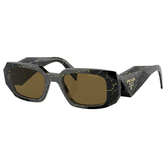 Womens Prada PR17WS Sunglasses Black/Yellow Marble