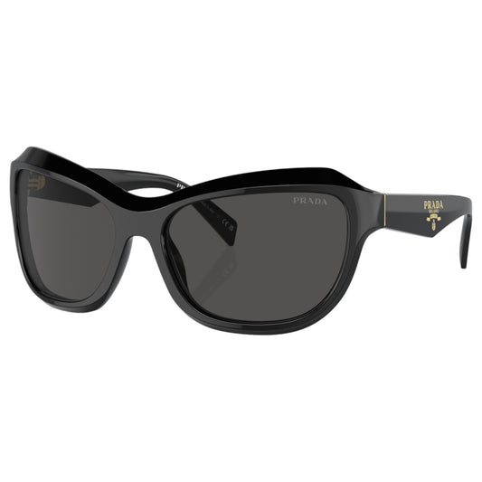 Womens Prada PRA27S Sunglasses Black/Dark Grey