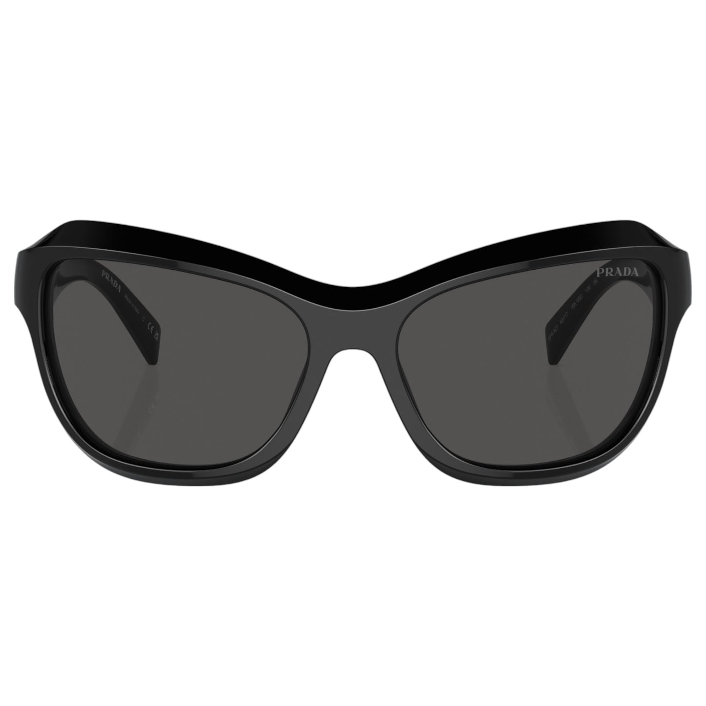 Womens Prada PRA27S Sunglasses Black/Dark Grey