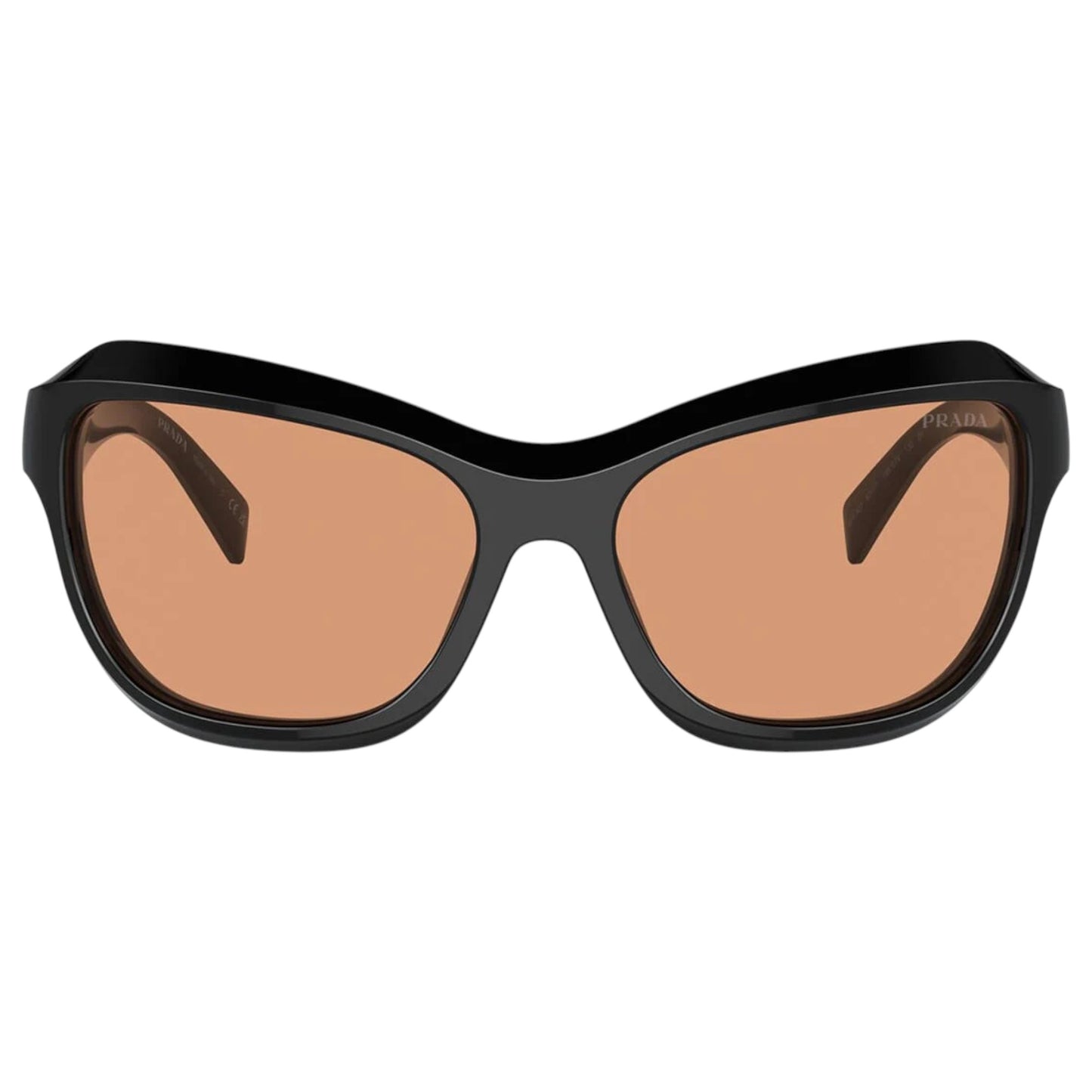 Womens Prada PRA27S Sunglasses Black/Orange