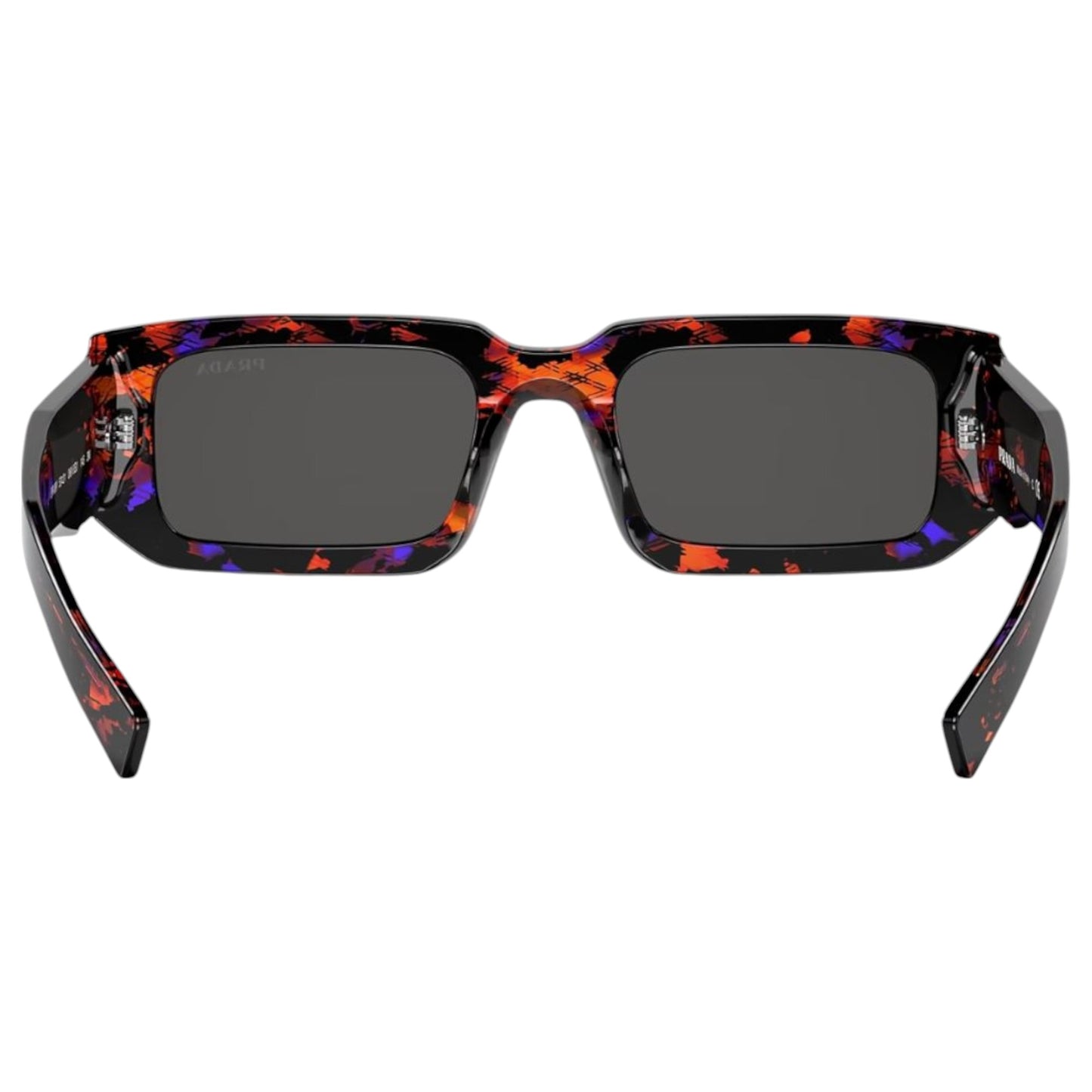 Womens Prada Symbole PR06YS Sunglasses Abstract Orange/Dark Grey