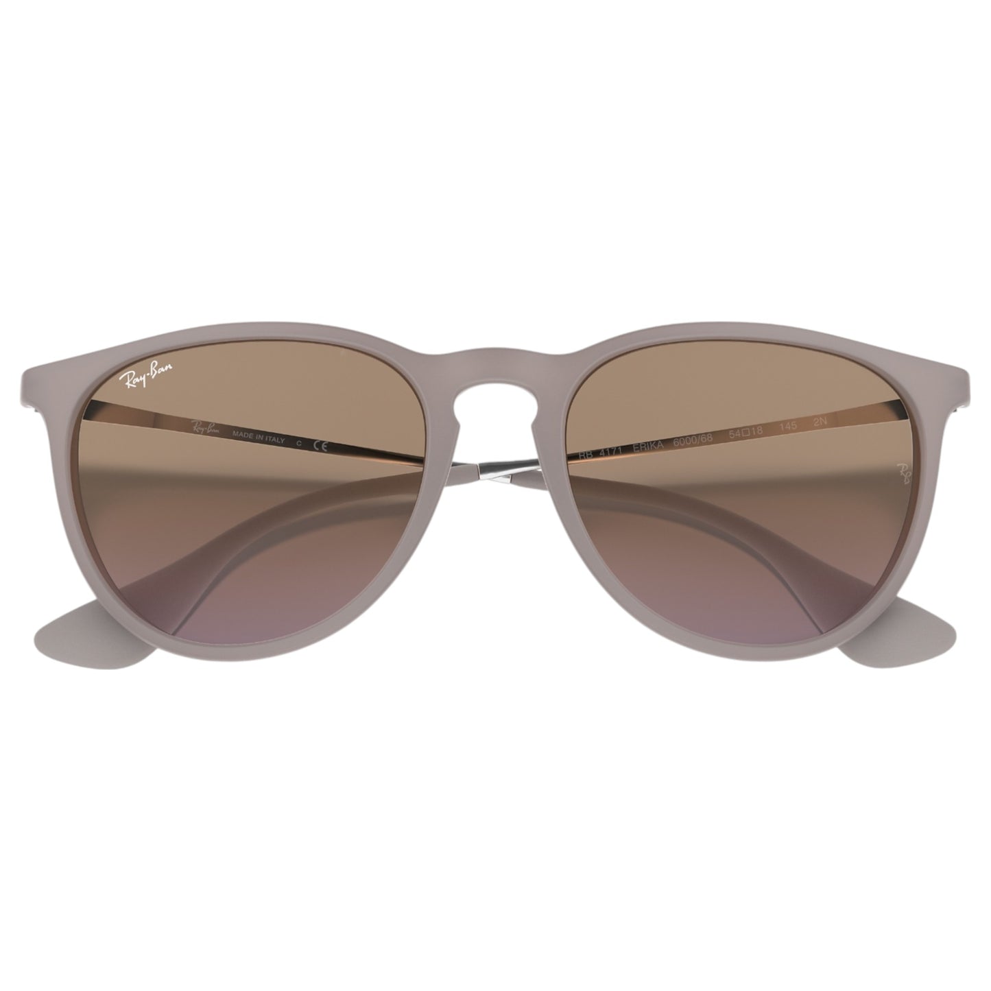 Womens Ray-Ban Erika Classic RB4171 Sunglasses Matte Dark Sand/ Violet