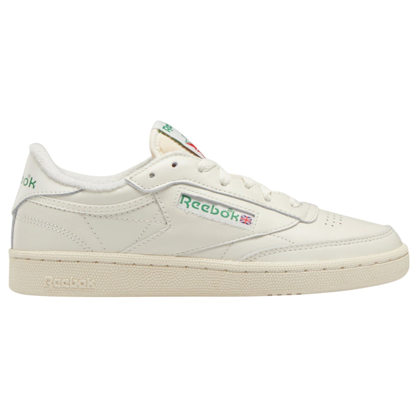 Womens Reebok Club C 85 Vintage Shoes Chalk/Green