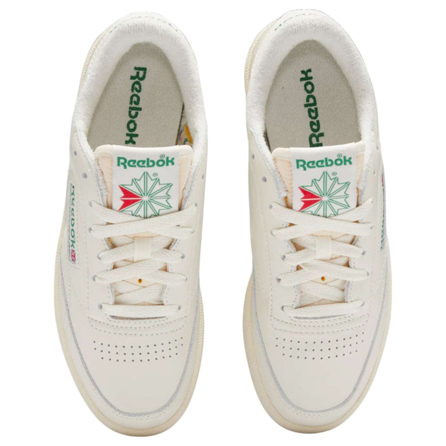 Womens Reebok Club C 85 Vintage Shoes Chalk/Green