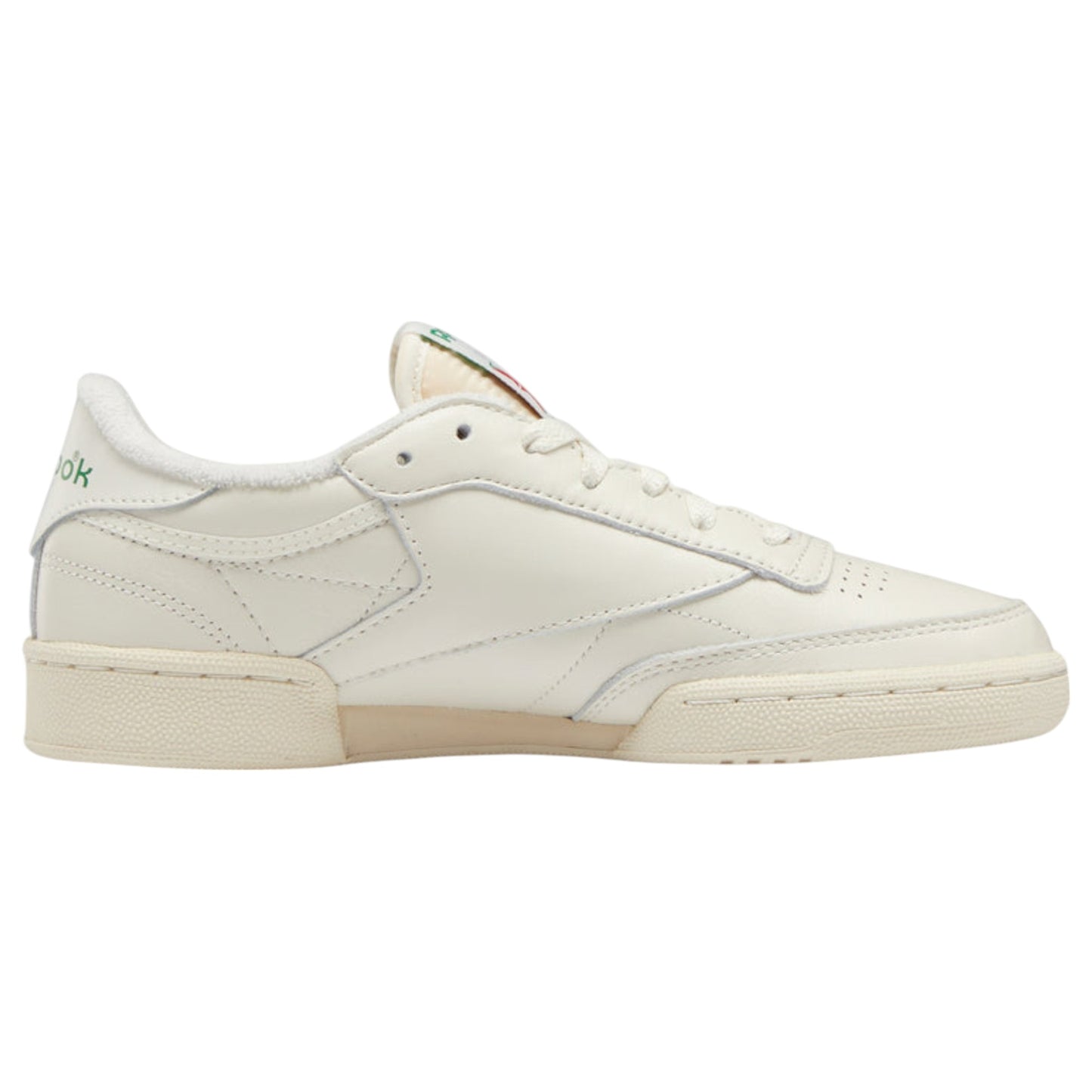 Womens Reebok Club C 85 Vintage Shoes Chalk/Green