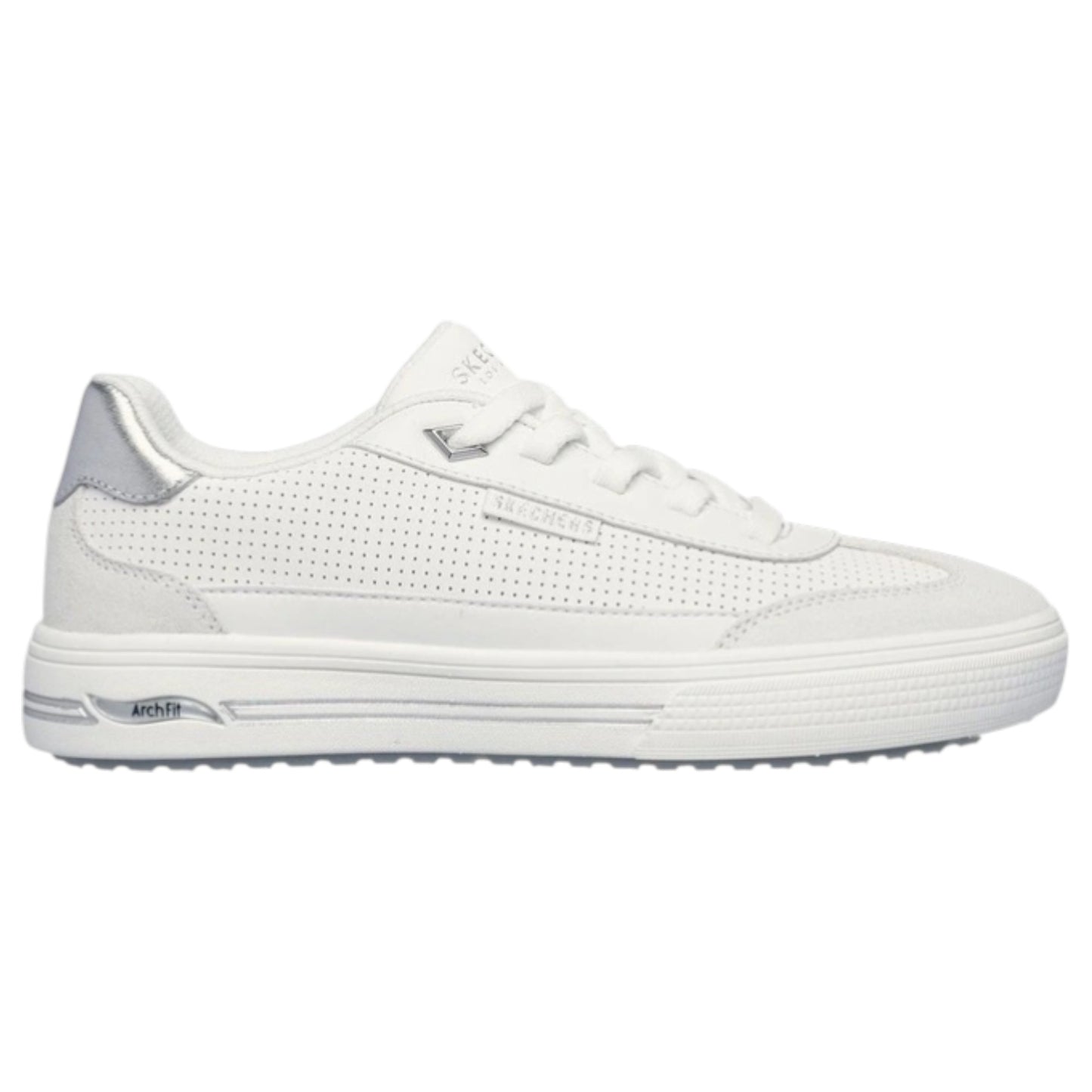 Womens Skechers Arch Fit Arcade Shoes White