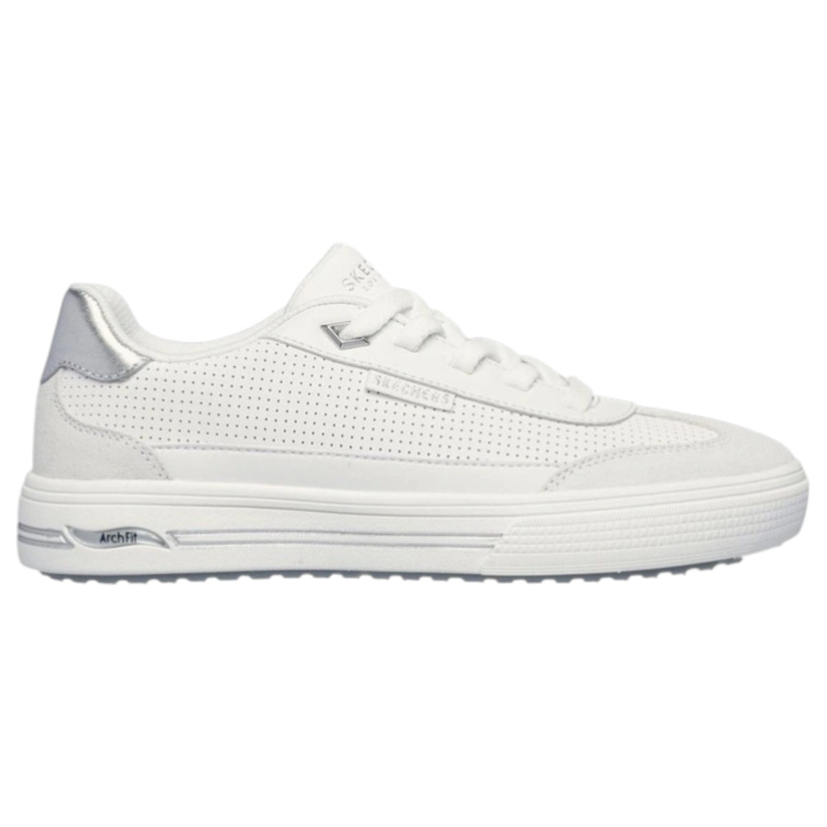 Womens Skechers Arch Fit Arcade Shoes White