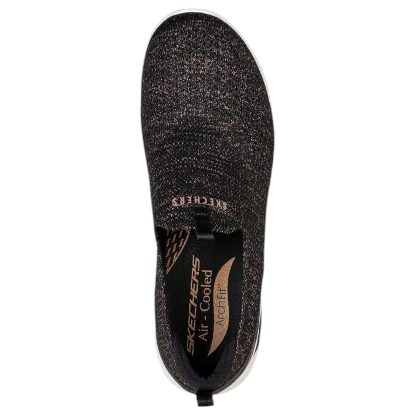 Womens Skechers Arch Fit Refine - Showcase Shoes Black/Rose Gold