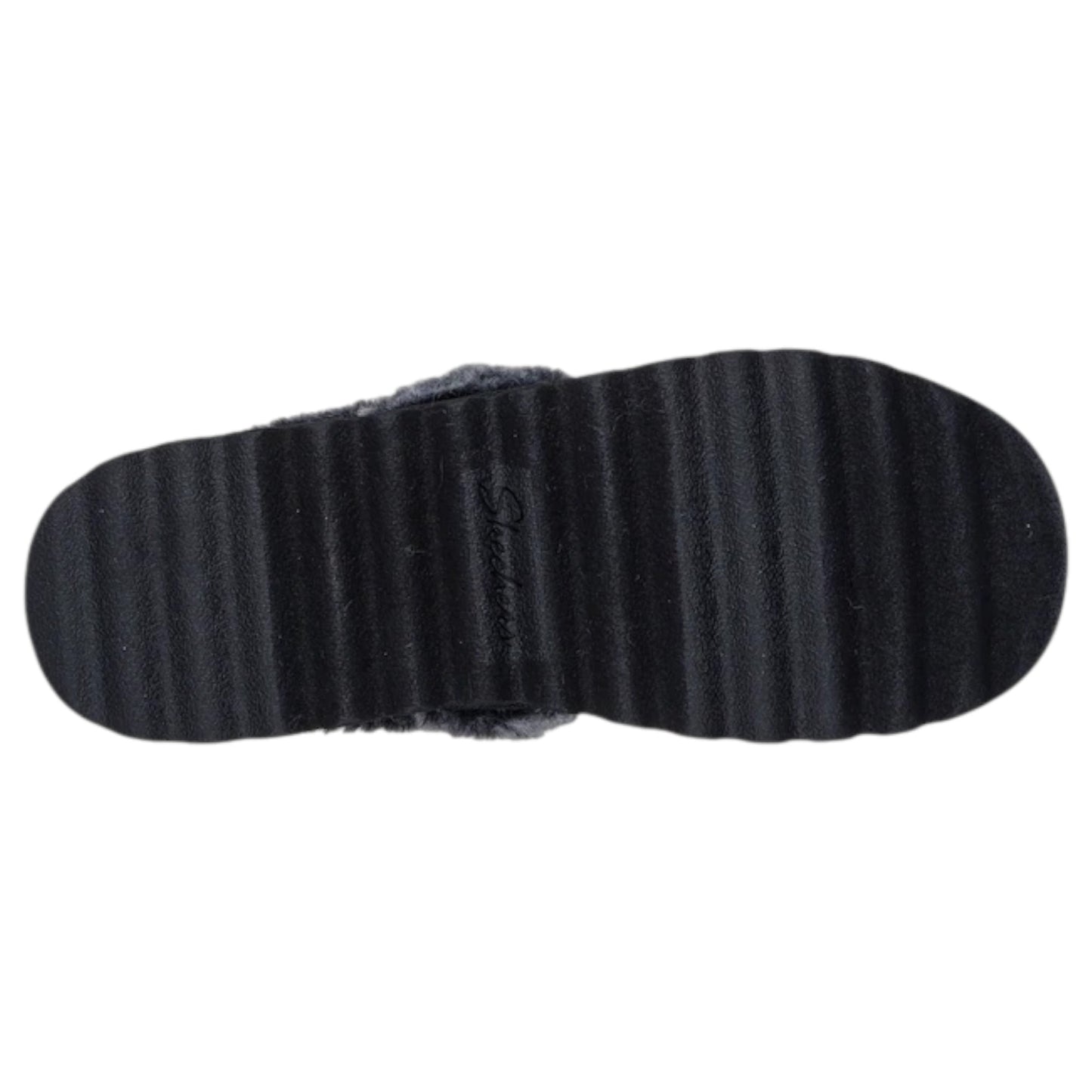 Womens Skechers Cozy Up Slippers Black