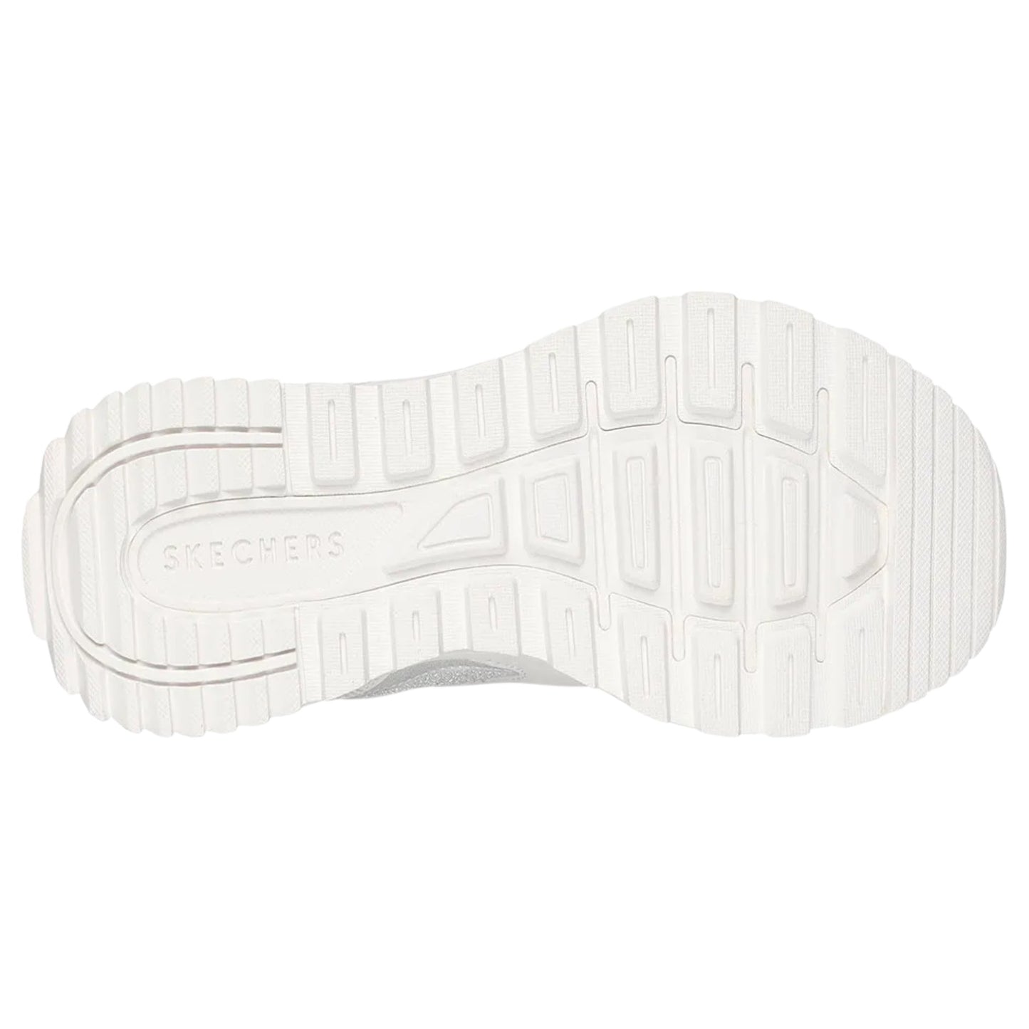 Womens Skechers Fury - Gleam Away Athletic Shoes White/Silver