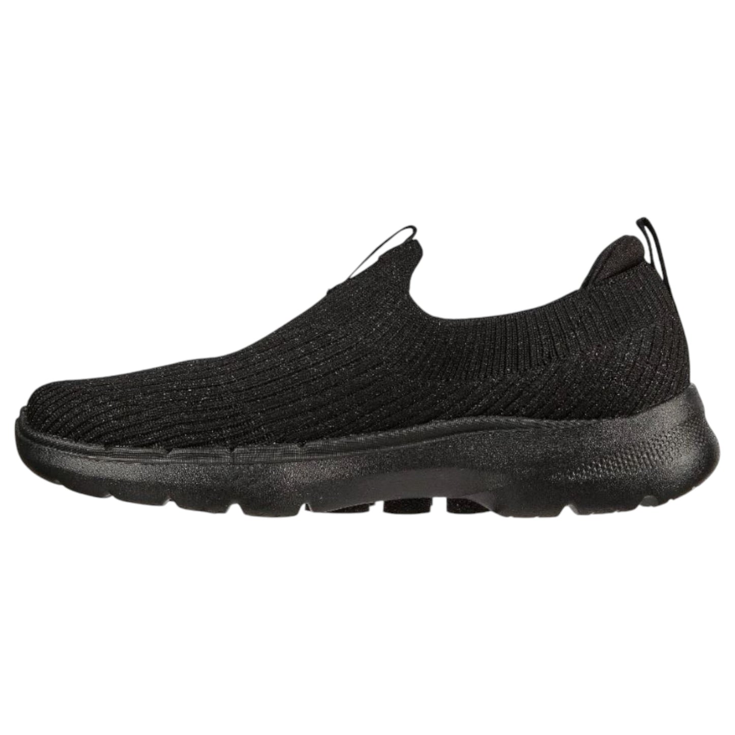 Womens Skechers Go Walk 6 - Ocean Crystal Shoes Black/Black