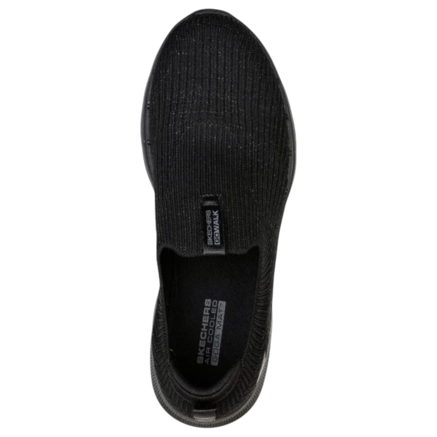 Womens Skechers Go Walk 6 - Ocean Crystal Shoes Black/Black