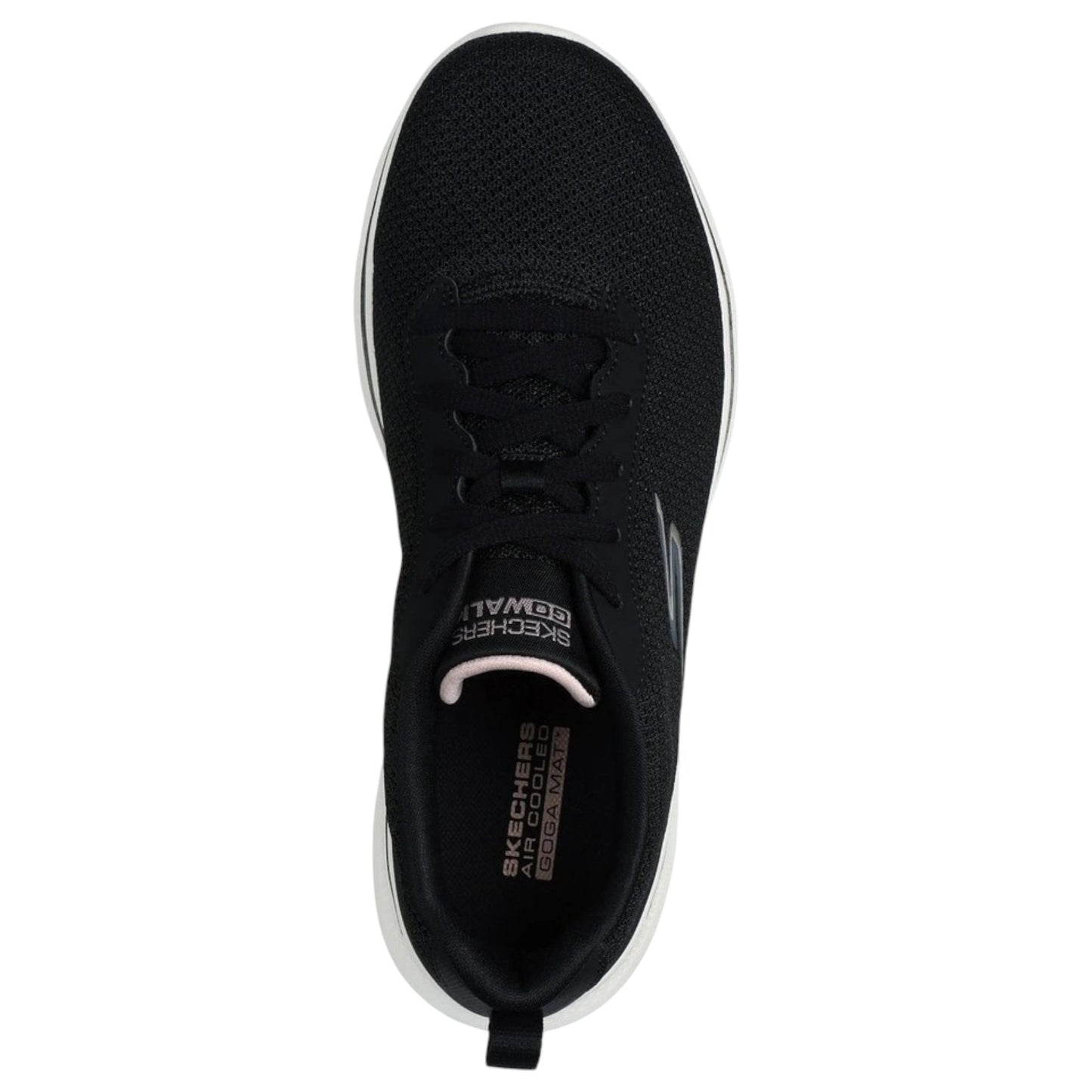 Womens Skechers Go Walk 7 - Clear Path Shoes Black/Pink