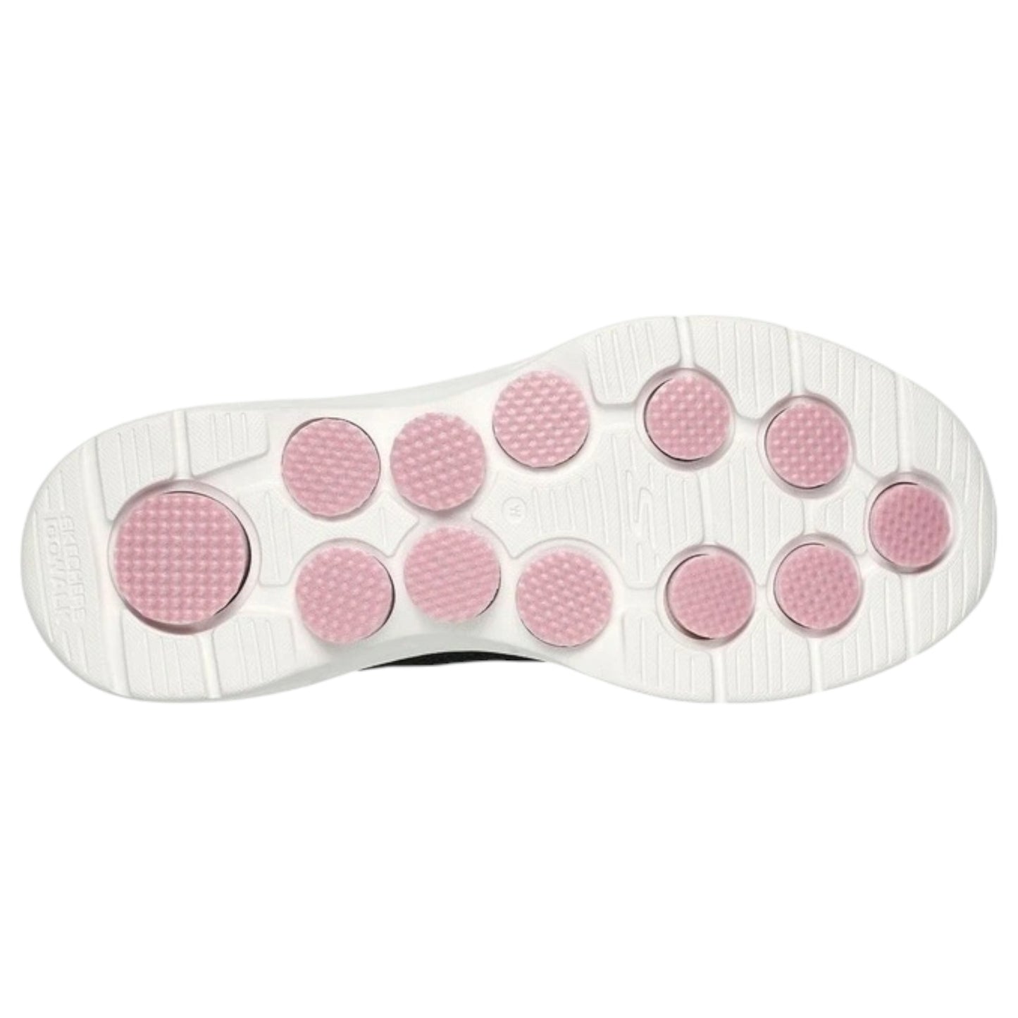 Womens Skechers Go Walk 7 - Clear Path Shoes Black/Pink