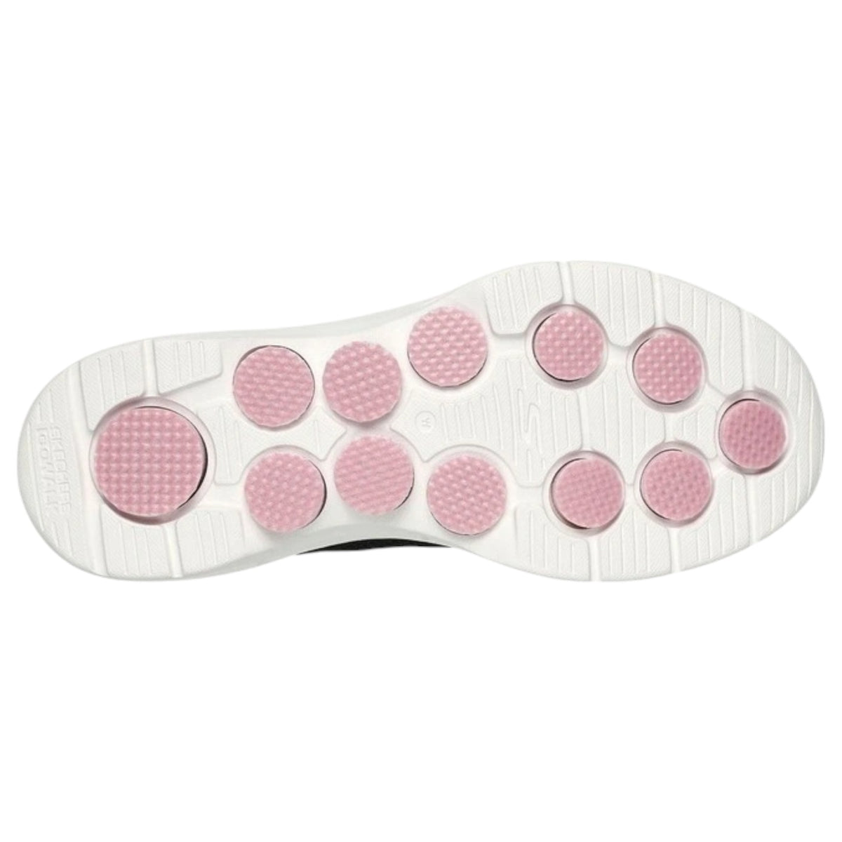 Womens Skechers Go Walk 7 - Clear Path Shoes Black/Pink