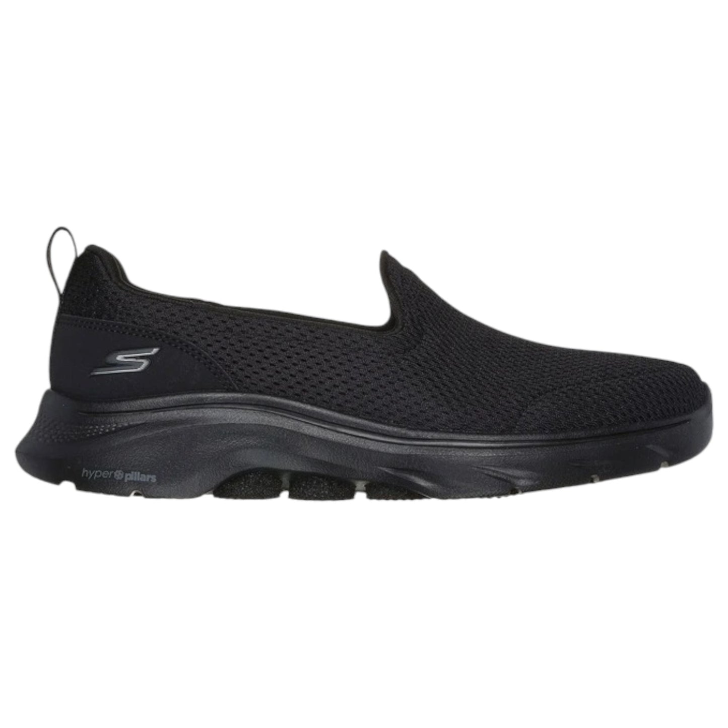 Womens Skechers Go Walk 7 - Razi Wide Fit Shoes Black/Black
