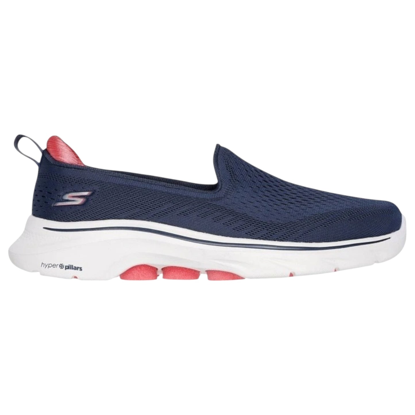 Womens Skechers Go Walk 7 - Vina Shoes Navy/Coral