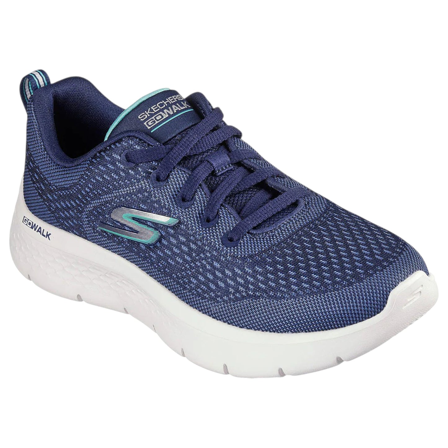 Womens Skechers Go Walk Flex - Kali Shoes Navy/Turquoise