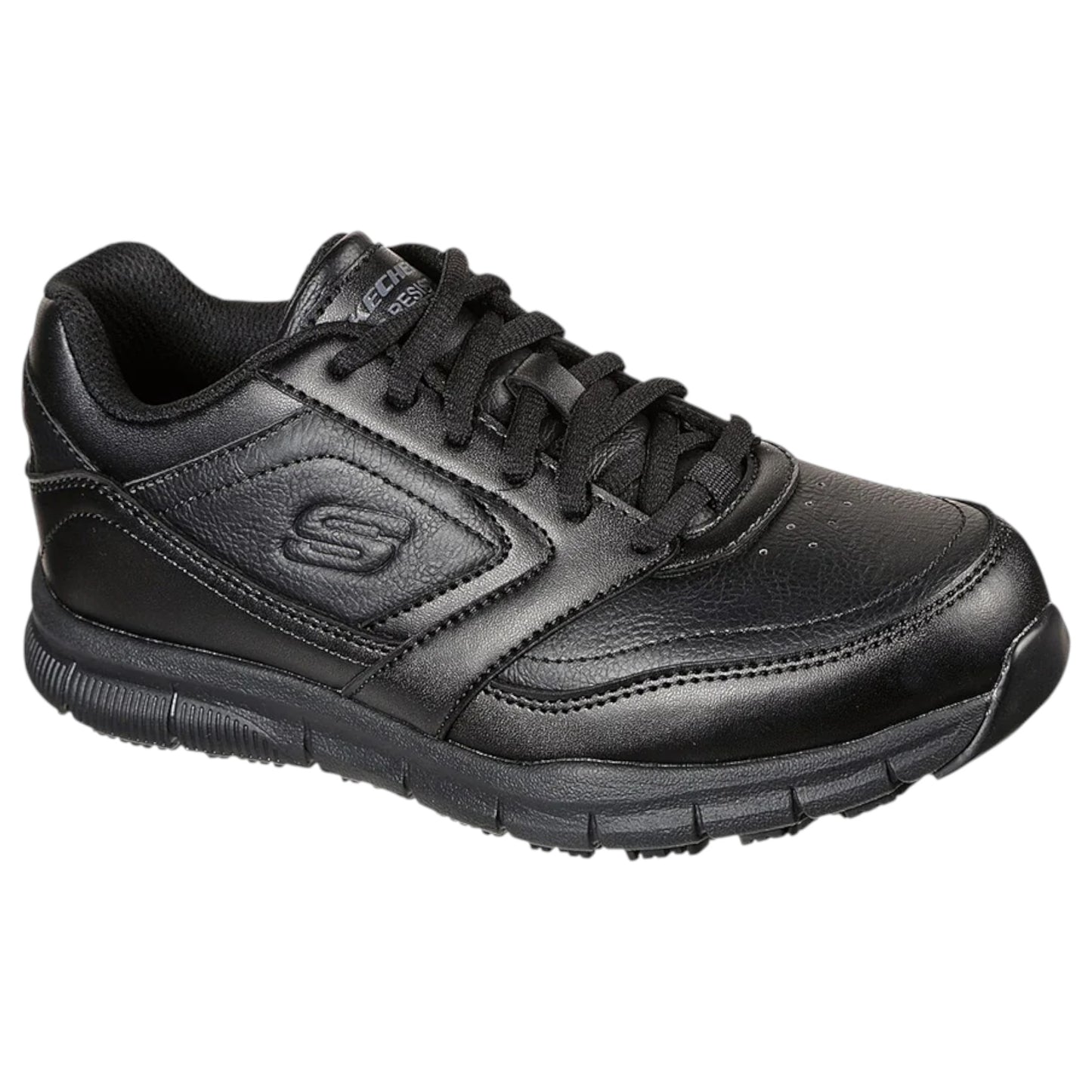 Womens Skechers Nampa - Wyola Slip Resistant Shoes Black