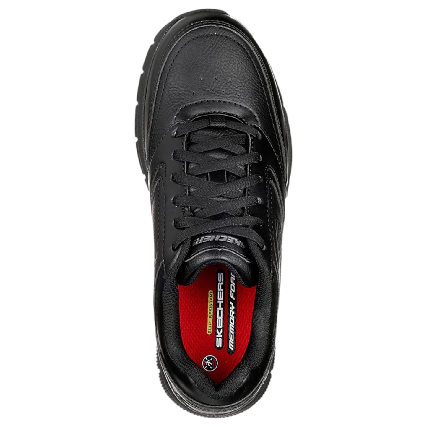 Womens Skechers Nampa - Wyola Slip Resistant Shoes Black