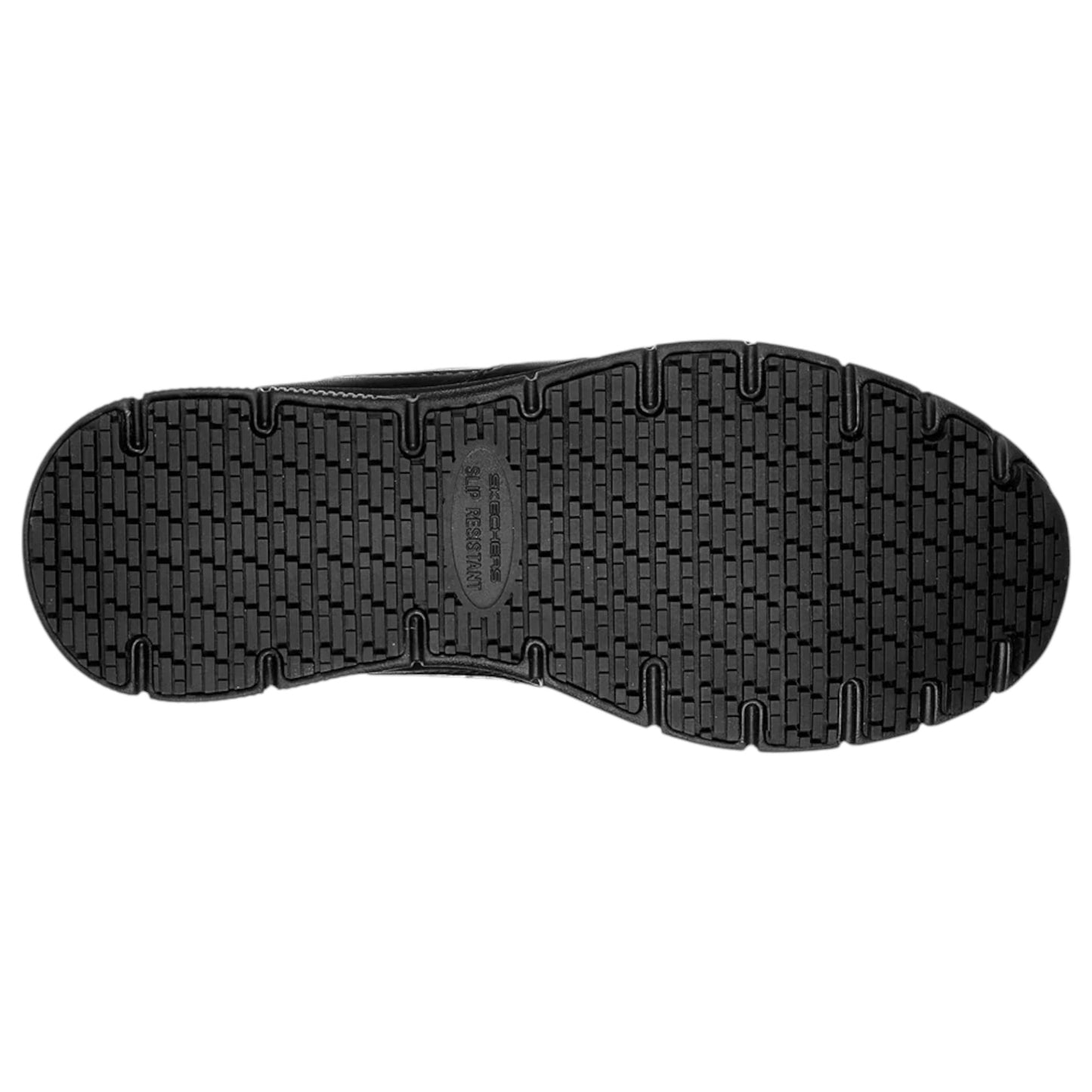 Womens Skechers Nampa - Wyola Slip Resistant Shoes Black