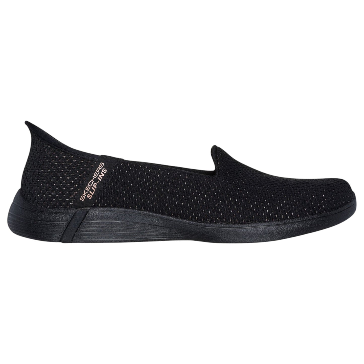 Womens Skechers On-The-Go Swift - Luminary Flats Black/Rose Gold