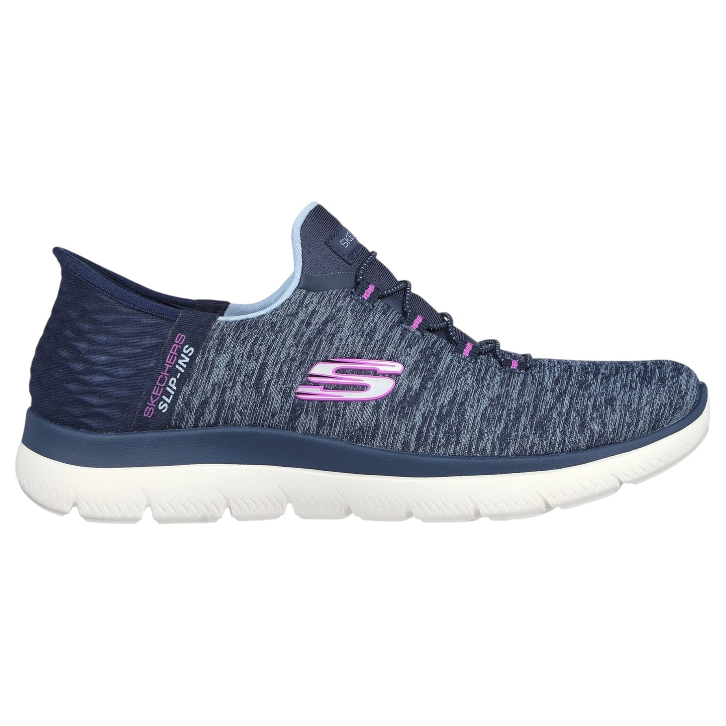 Womens Skechers Slip-Ins: Summits - Dazzling Haze Shoes Navy/Purple