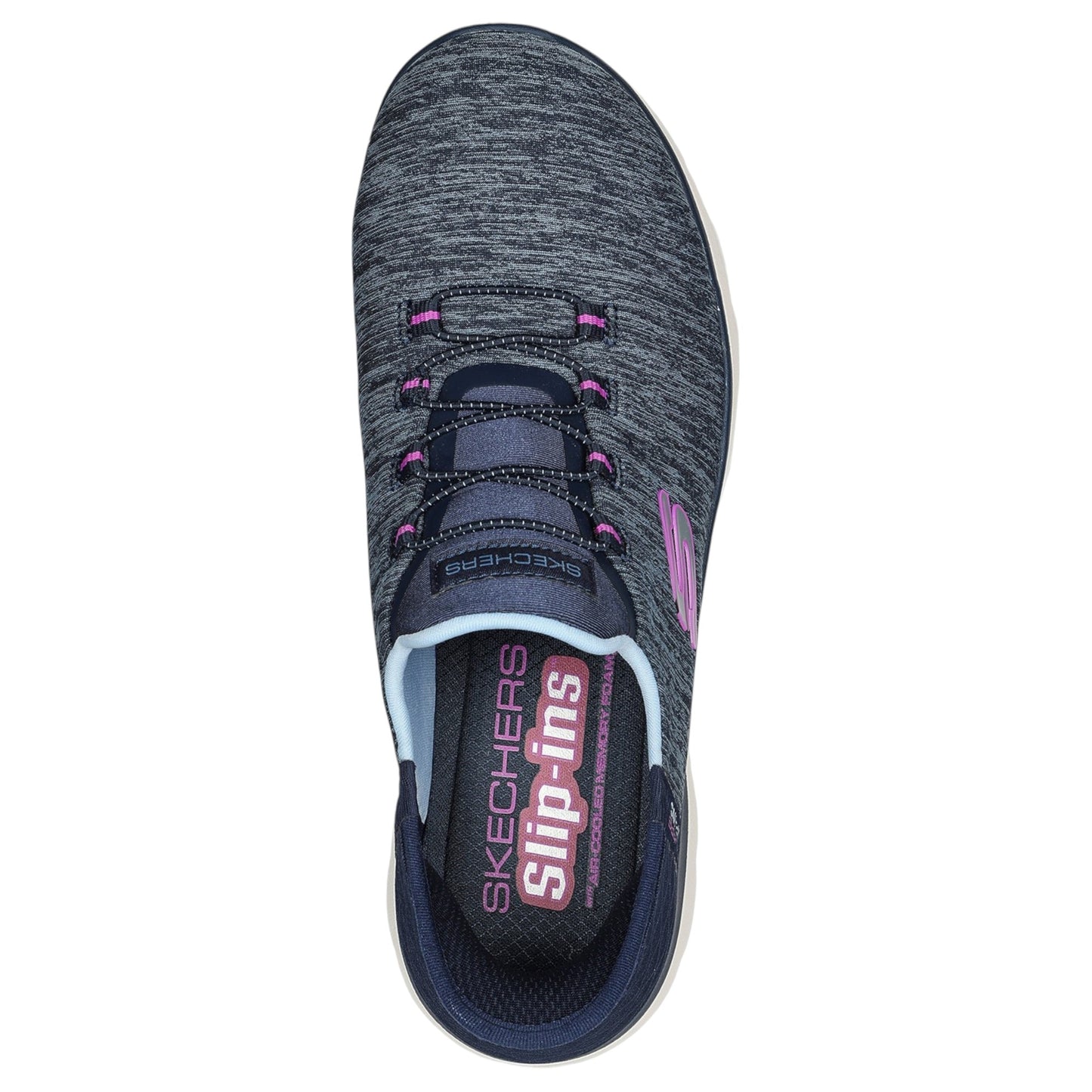Womens Skechers Slip-Ins: Summits - Dazzling Haze Shoes Navy/Purple