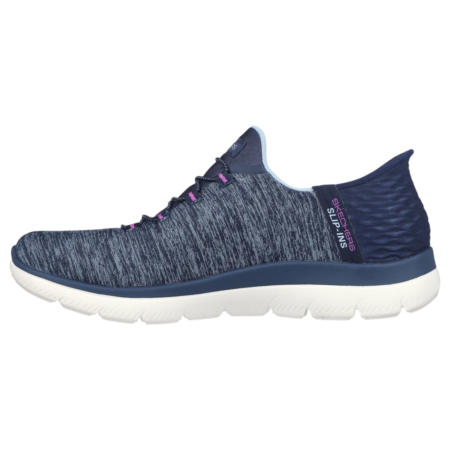 Womens Skechers Slip-Ins: Summits - Dazzling Haze Shoes Navy/Purple