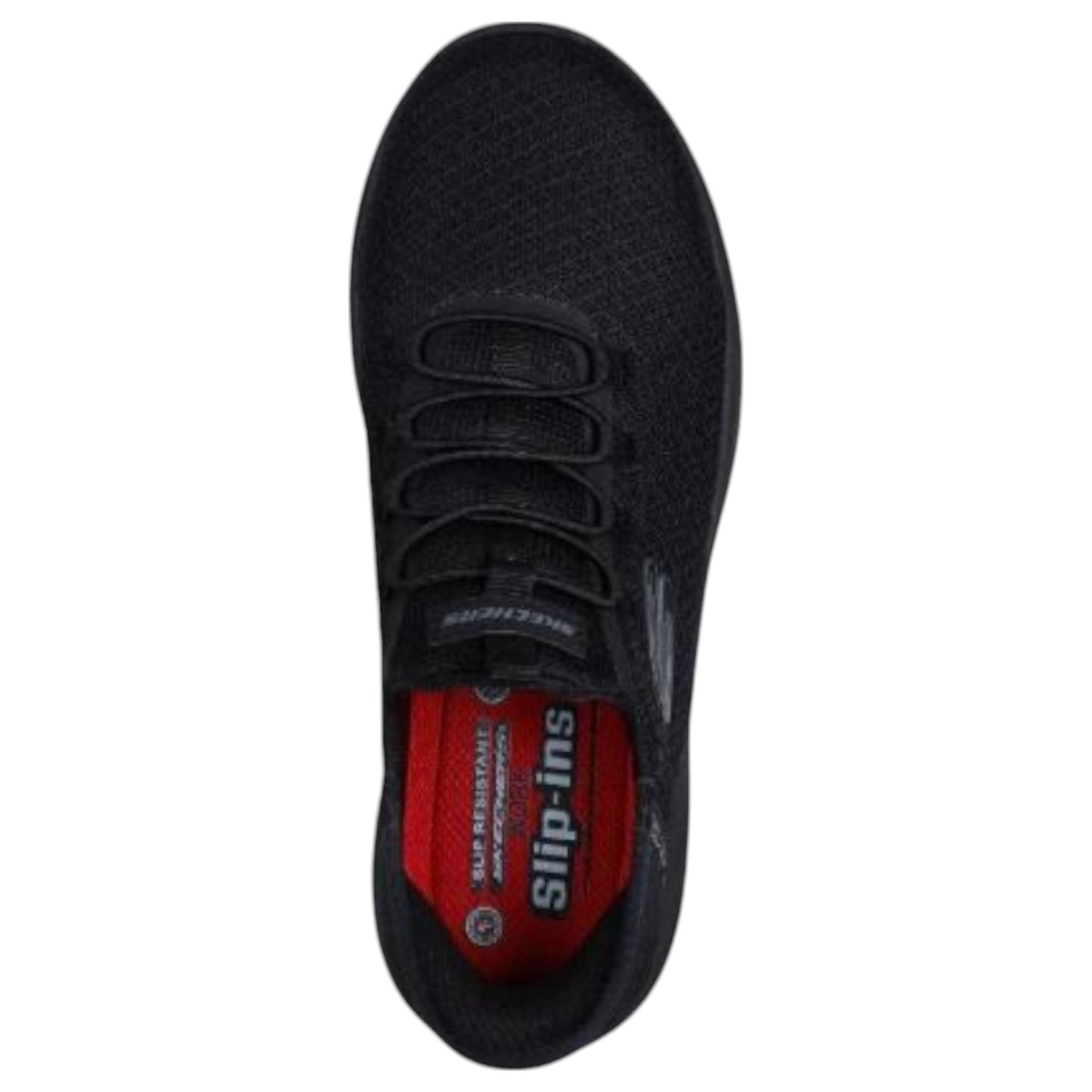 Womens Skechers Slip-Ins Work: Summits Slip Resistant - Enslee Shoes Black/Black