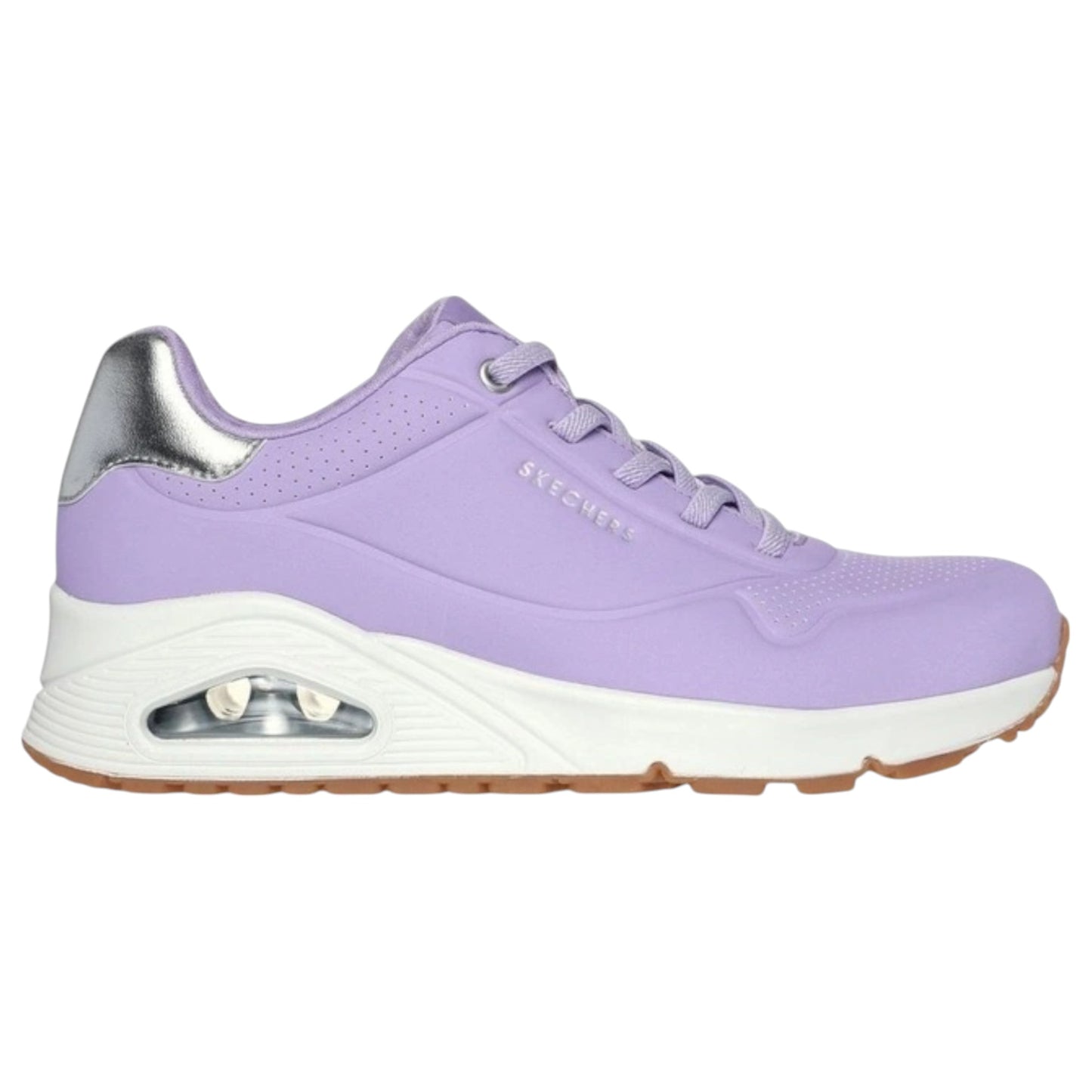 Womens Skechers Uno - Shimmer Away Shoes Lilac