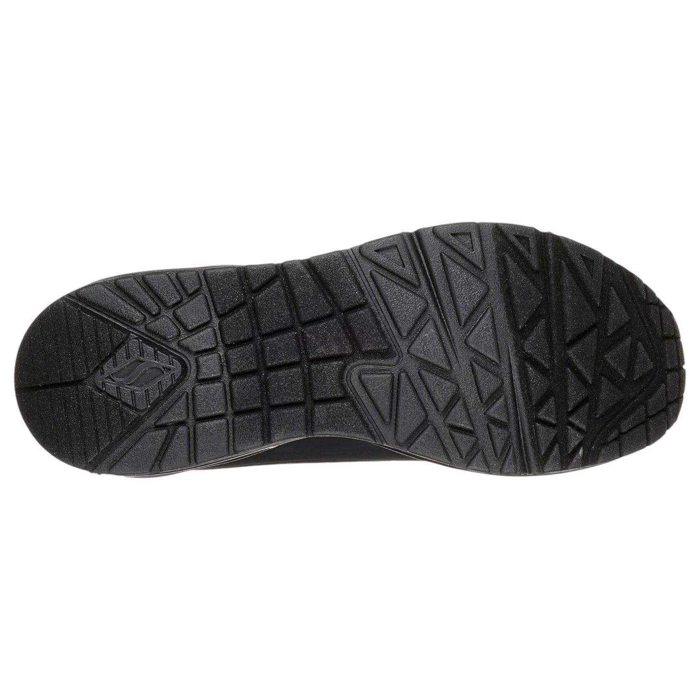 Womens Skechers Uno - Stand On Air Shoes Black/Black