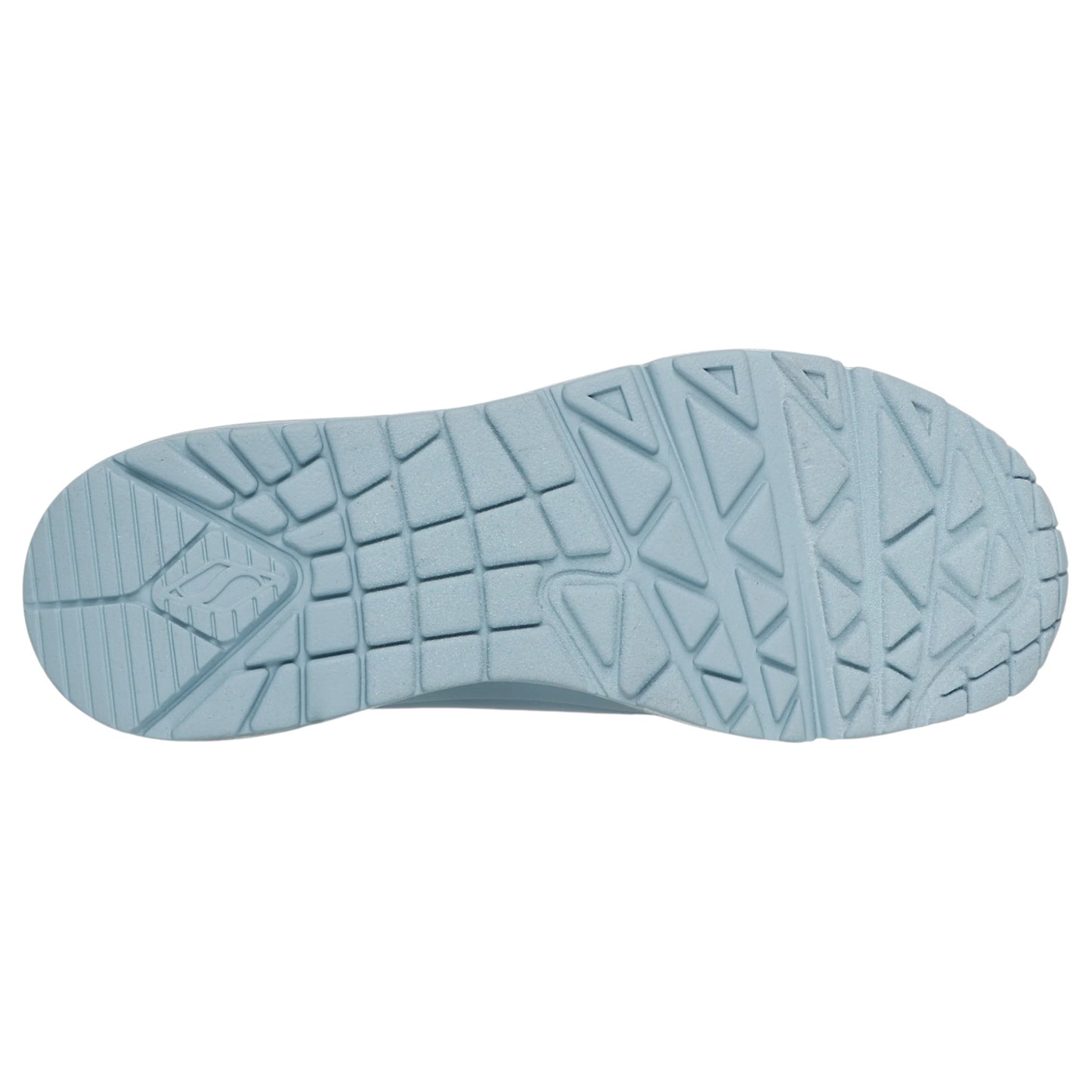 Womens Skechers Uno - Stand On Air Shoes Grey Blue