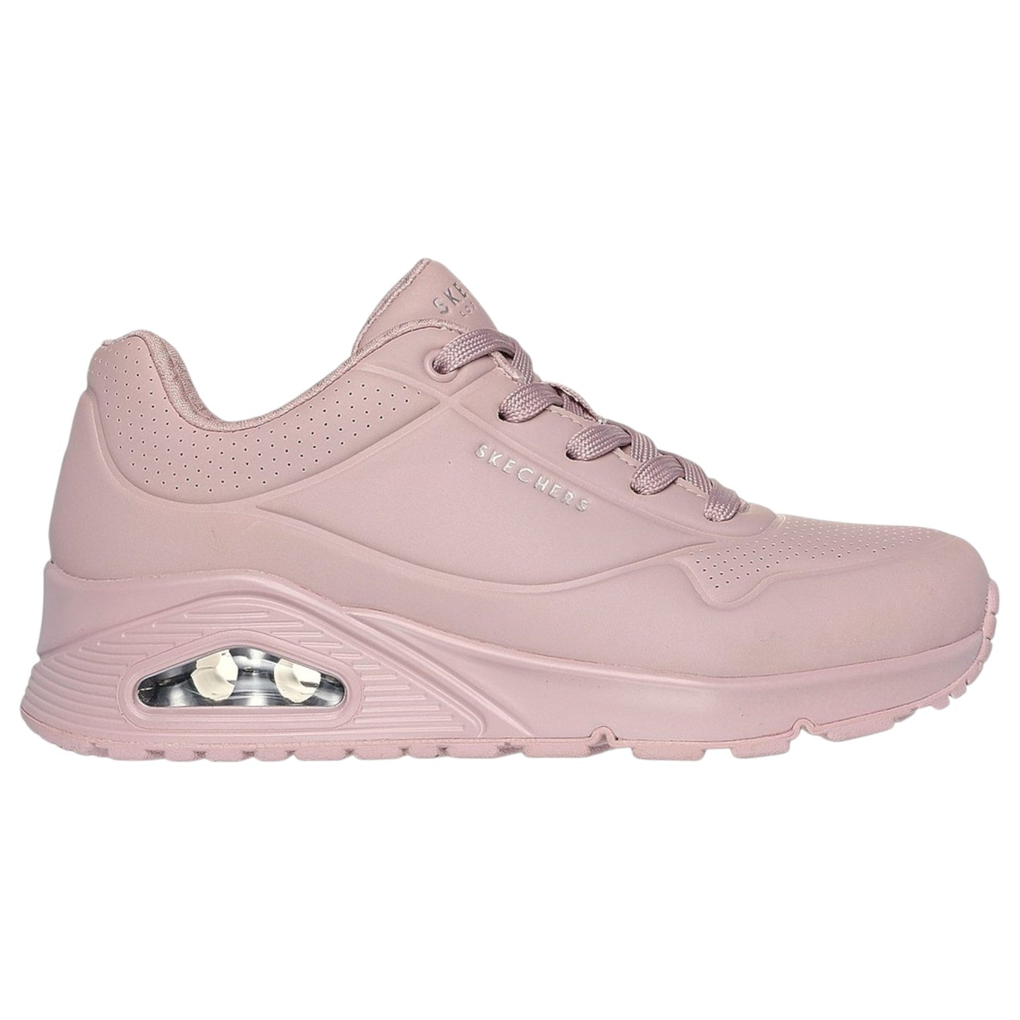 Womens Skechers Uno - Stand On Air Shoes Light Mauve